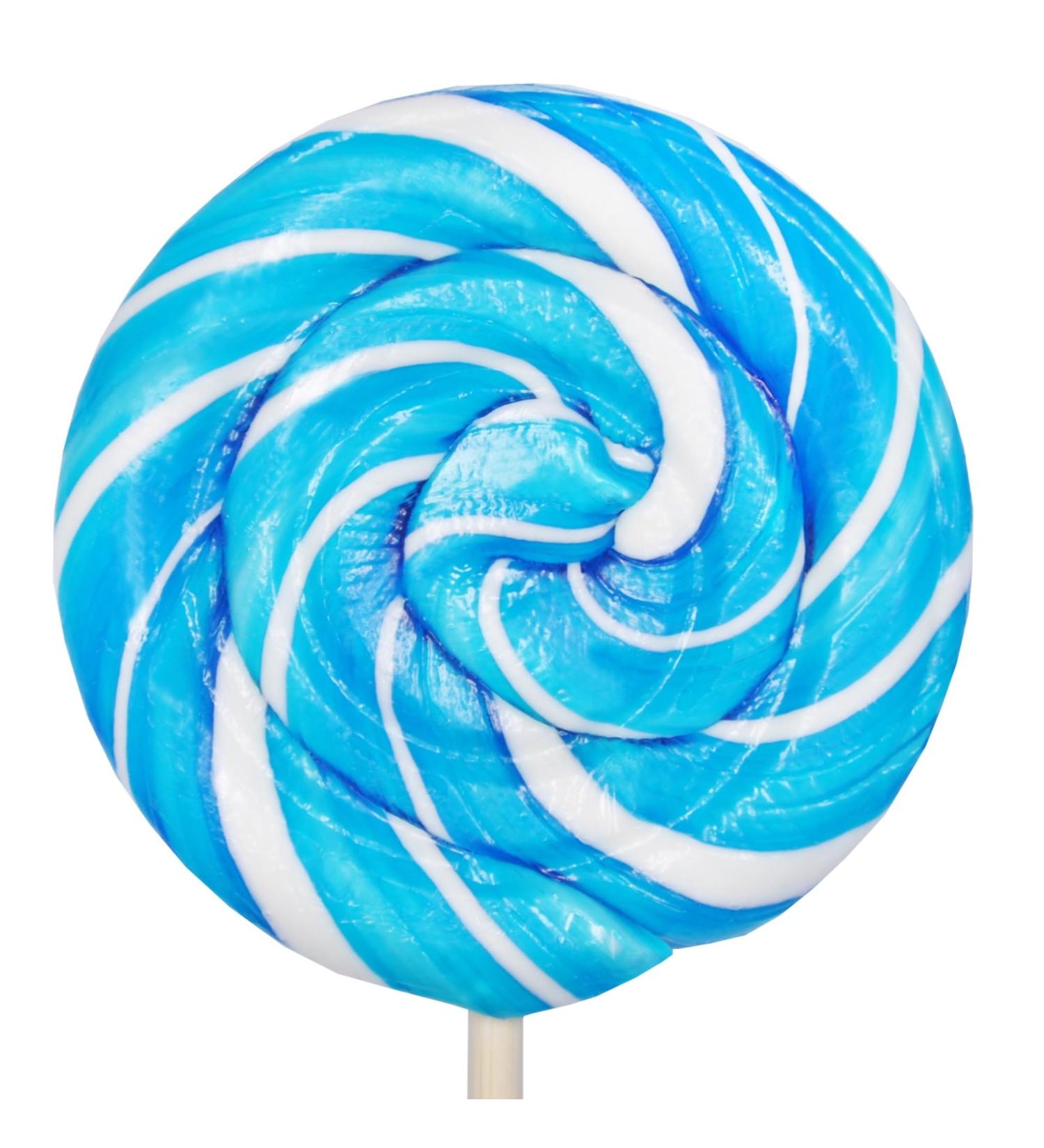 Blueberry Premium Sweet Whirls lollipops 24 count 60 Grams & 3.25" Diameter per piece