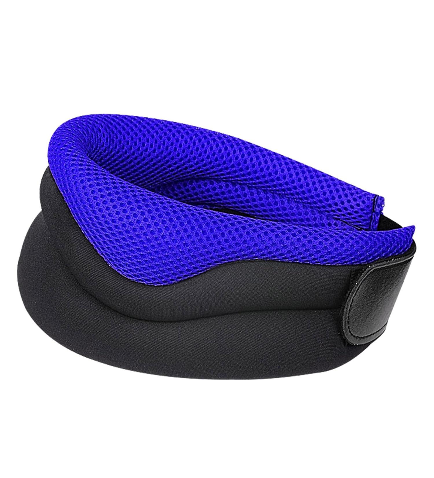 EWFAS Adjustable Sponge Neck Support Collar | Travel & Sleeping Neck Wrap for Men & Women - Stabilizes & Relieves Spine - Buy Online on GoSupps.com
