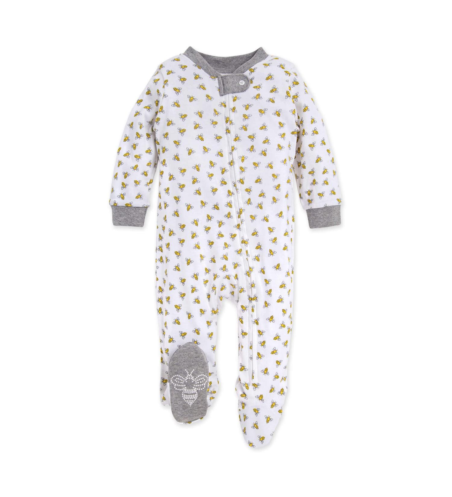 Burt's Bees Baby Organic Sleep & Play Romper-Jumpsuit Pj | Zip Footie 0-3 Months - Buy Online on GoSupps.com