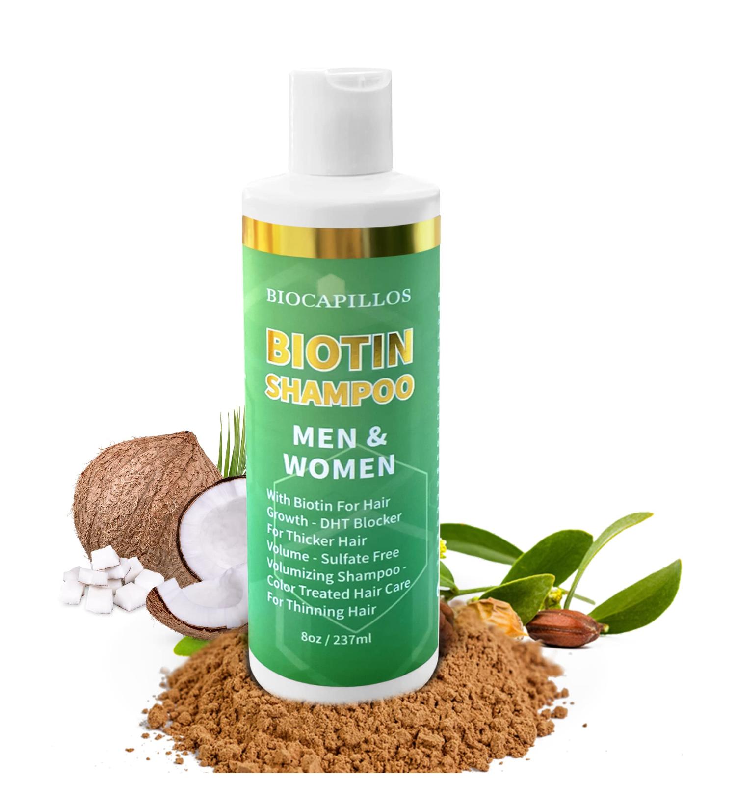 Biotin Hair Growth Shampoo | DHT Blocker for Men & Women | For Curly, Straight, Color-Treated Hair - Buy Online on GoSupps.com