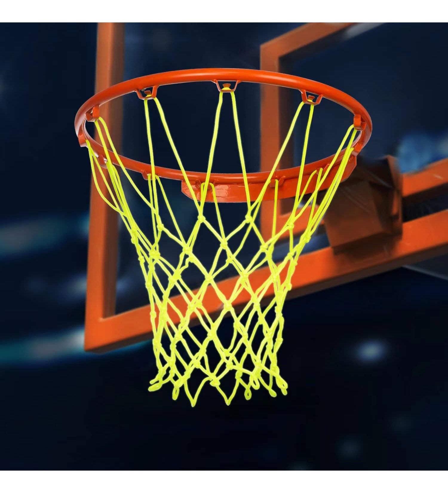 Glow Basketball Net - Heavy Duty Replacement 12 Loop Nightlight Hoop Net - Luminous Green for Indoor & Outdoor Play - Buy Online on GoSupps.com
