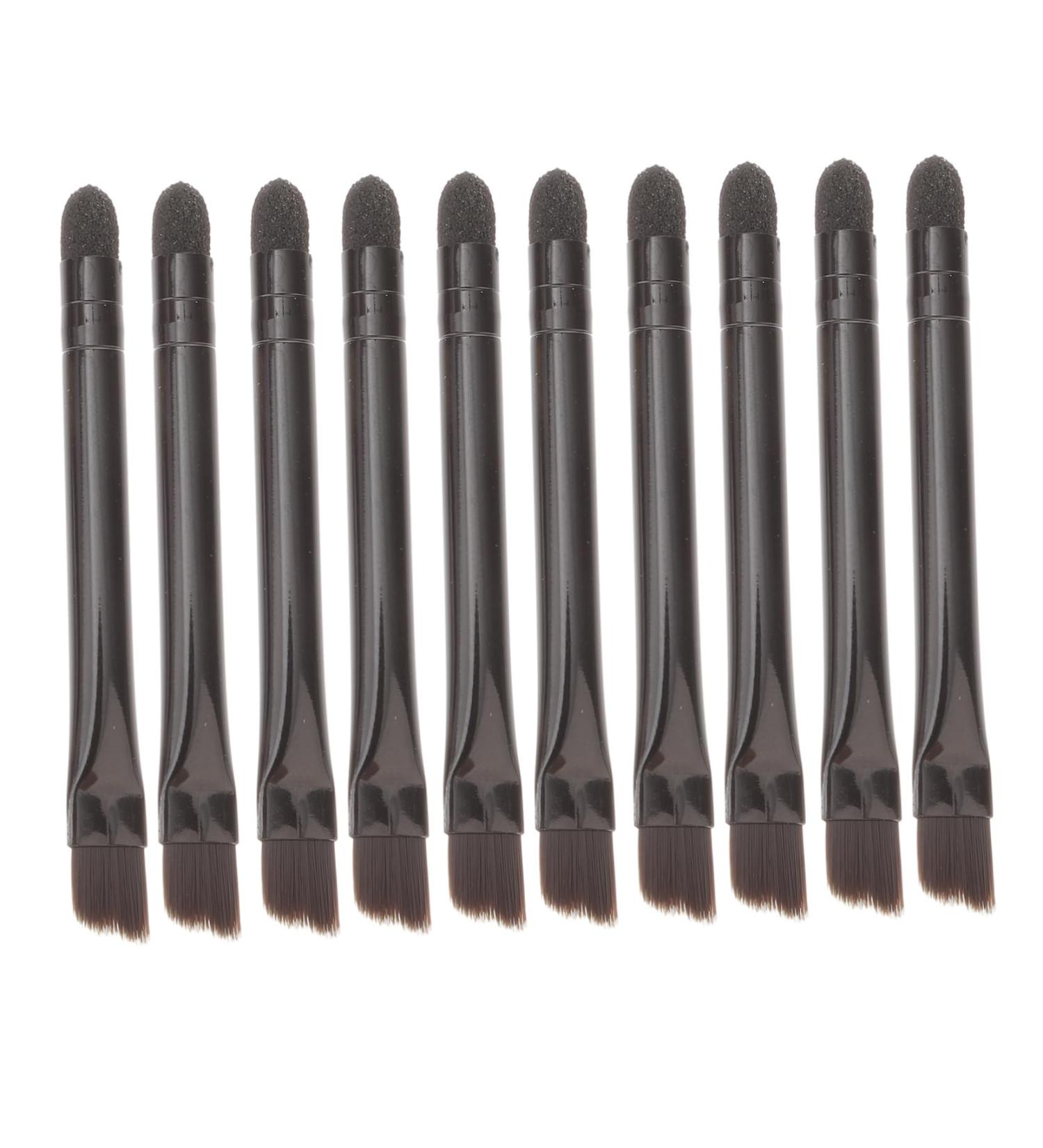 SOESFOUFU 10 Pcs Eye Shadow Brush Women Eyeshadow Brush Eye Makeup Cosmetic Black Stainless Steel - Buy Online on GoSupps.com