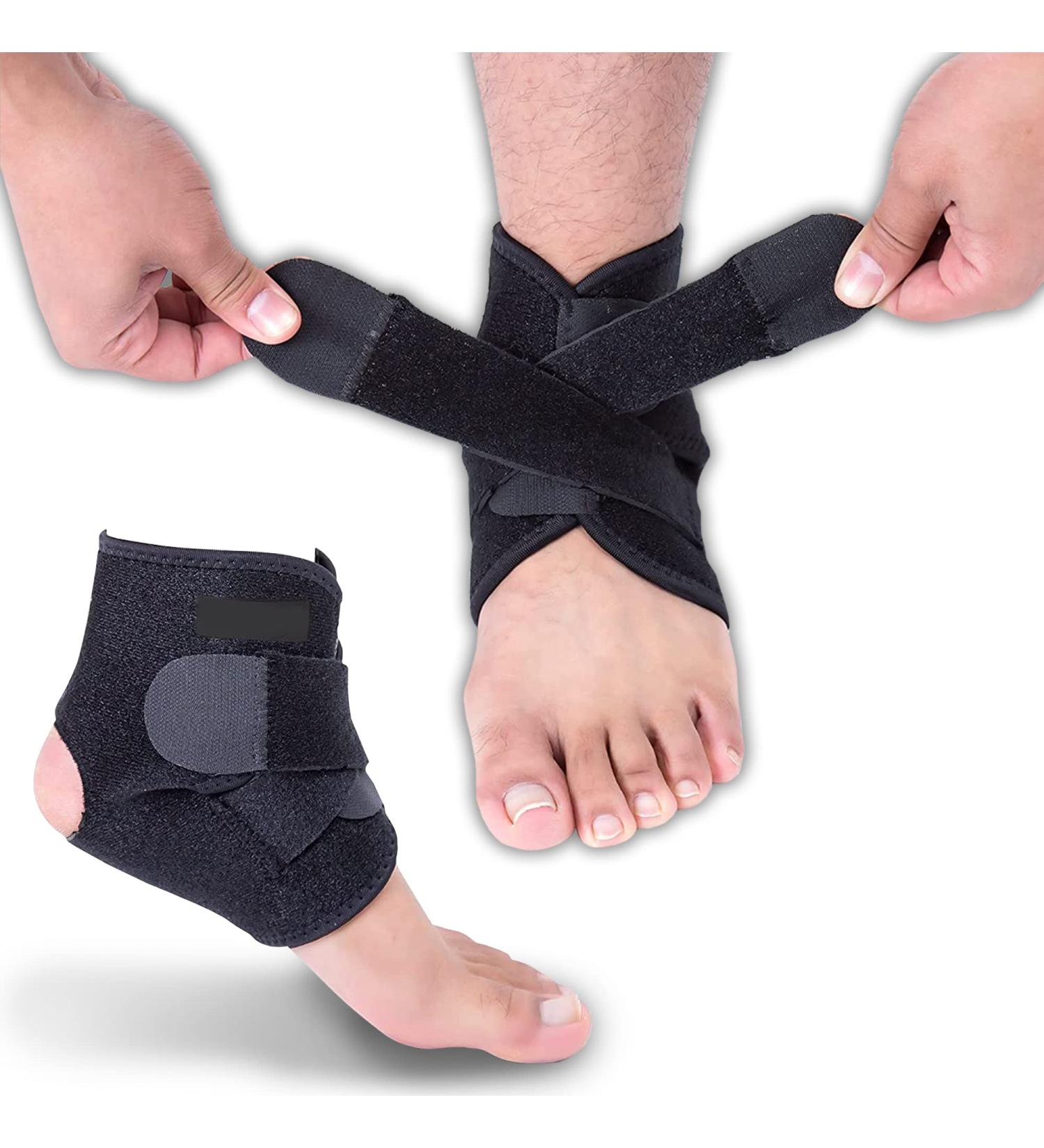 Adjustable Ankle Support Brace for Sprained Ankle Recovery | Compression Wrap for Men & Women | Effective Plantar Fasciitis Relief | Durable Medical Equipment - Buy Online on GoSupps.com