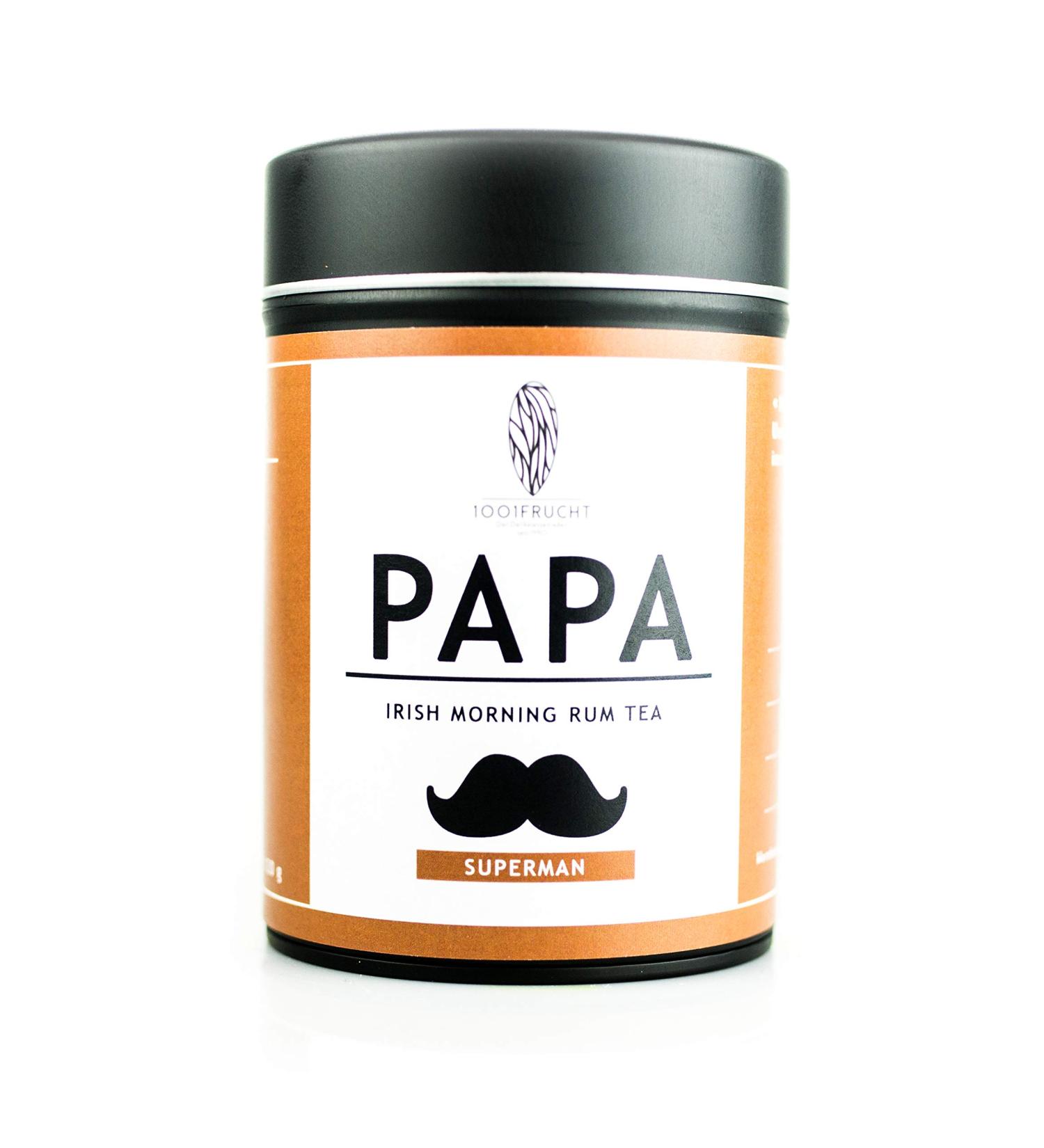 1001 Frucht 1001 Frucht - Dad - Irish Morning Rum Tea in a Tea Box - Black Tea - Loose Tea - An Exceptional Black Tea Blend - Gift for Men - 120g
