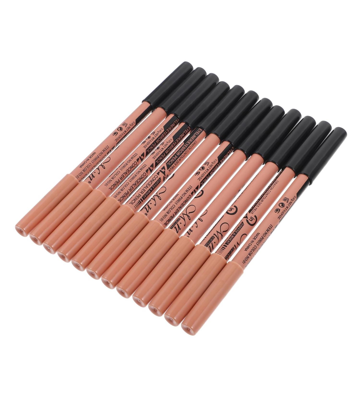 FRCOLOR 12pcs Tools Makeup Bag Pencil Women Makeup Tool Eye Liner Kit Concealer Pen Miss Cosmetic Suite - Buy Online on GoSupps.com