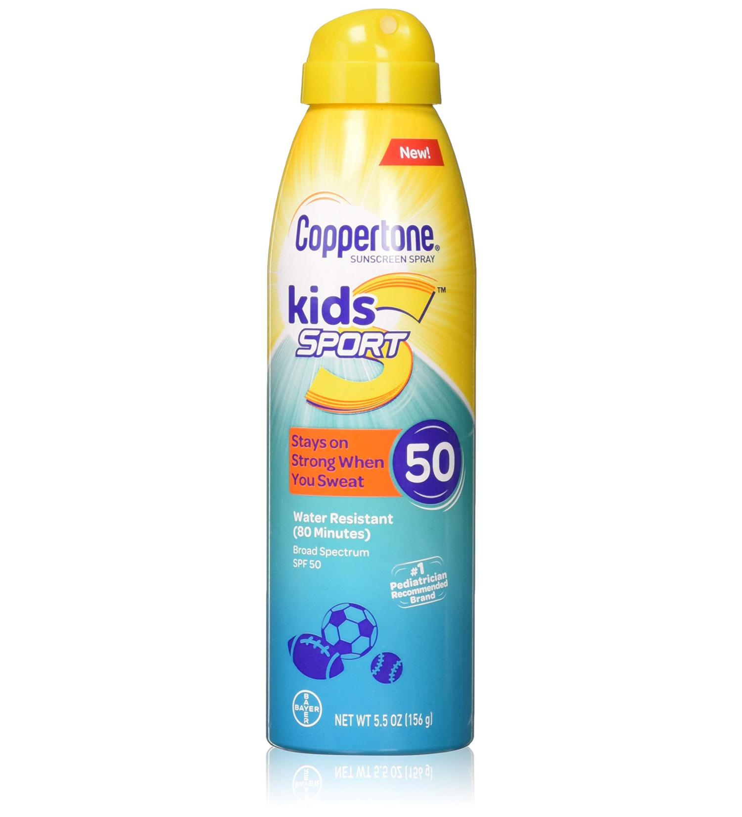 Coppertone Kids Sport Continuous Spray SPF 50 5.5 Oz (CT00713) - Sun Protection for Active Kids - Buy Online on GoSupps.com