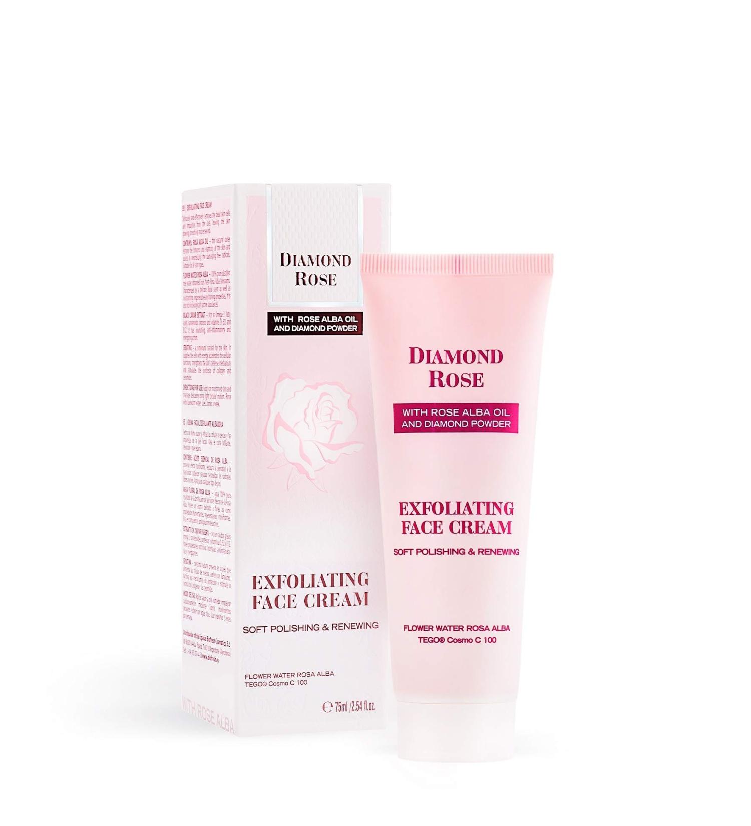 Exfoliating face cream Diamond Rose 75ml - Buy Online on GoSupps.com
