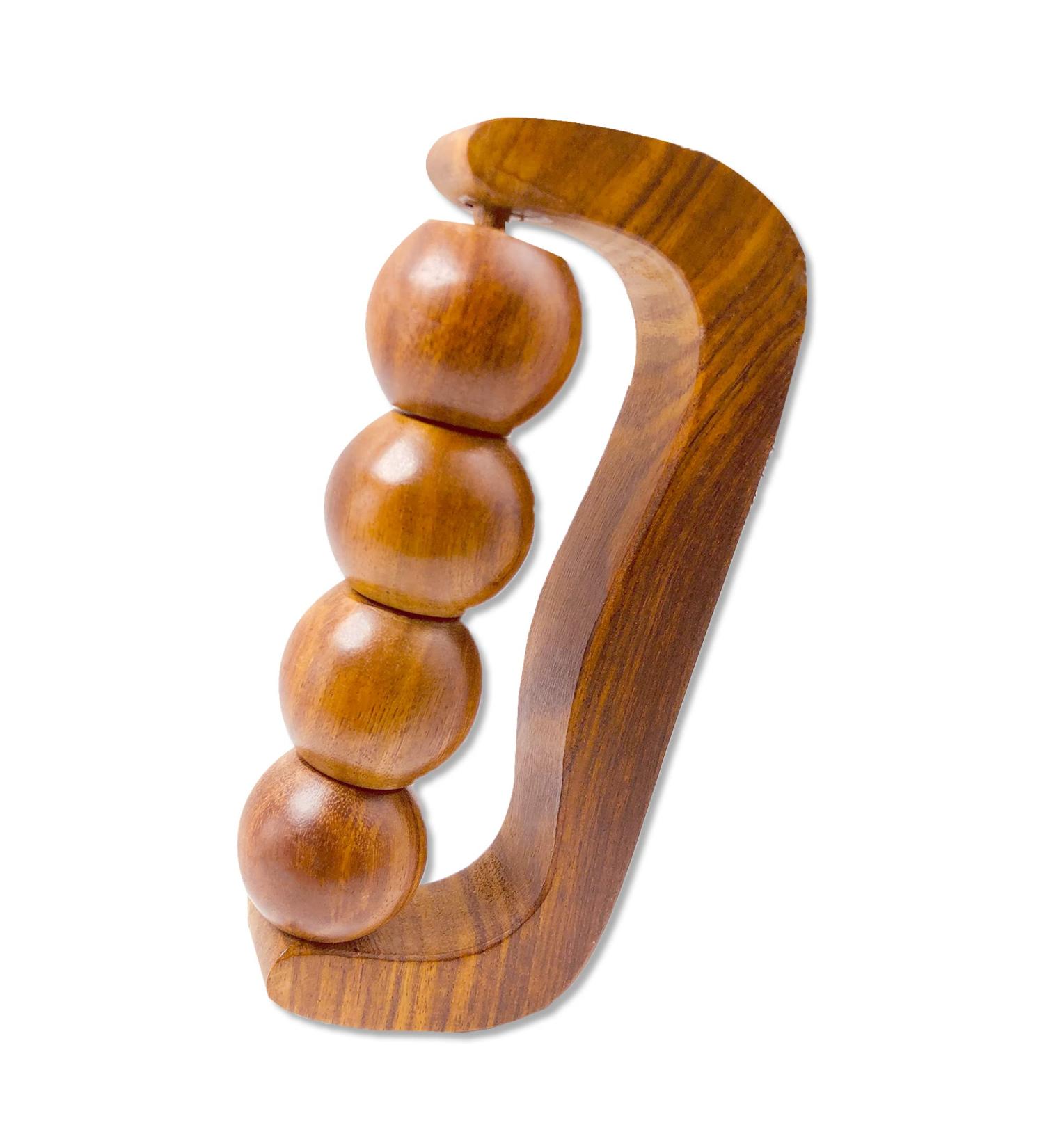 Hathkaam Rosewood Handheld Massage Roller - 7 Inch Full Body Pain Relief Therapy - Buy Online on GoSupps.com