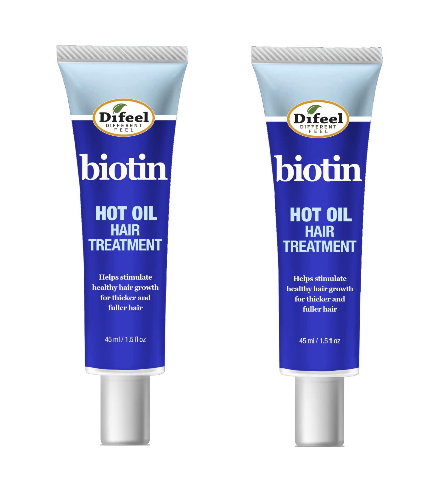 Difeel Biotin Hot Oil Hair Treatment 1.5 oz (Pack of 2) - Deep Conditioning Treatment - Buy Online on GoSupps.com