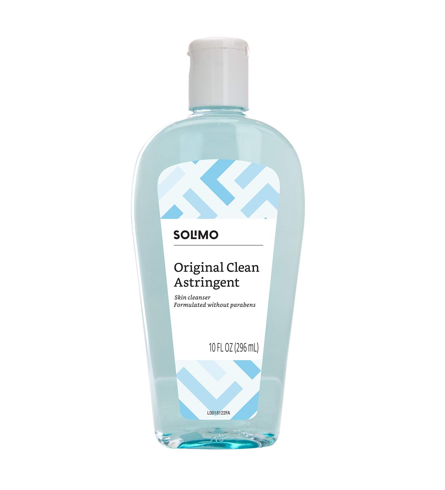 Solimo Original Clean Astringent Skin Cleanser 10 Fl Oz - Gentle Facial Toner for Clean and Clear Skin - 1 Pack - Buy Online on GoSupps.com