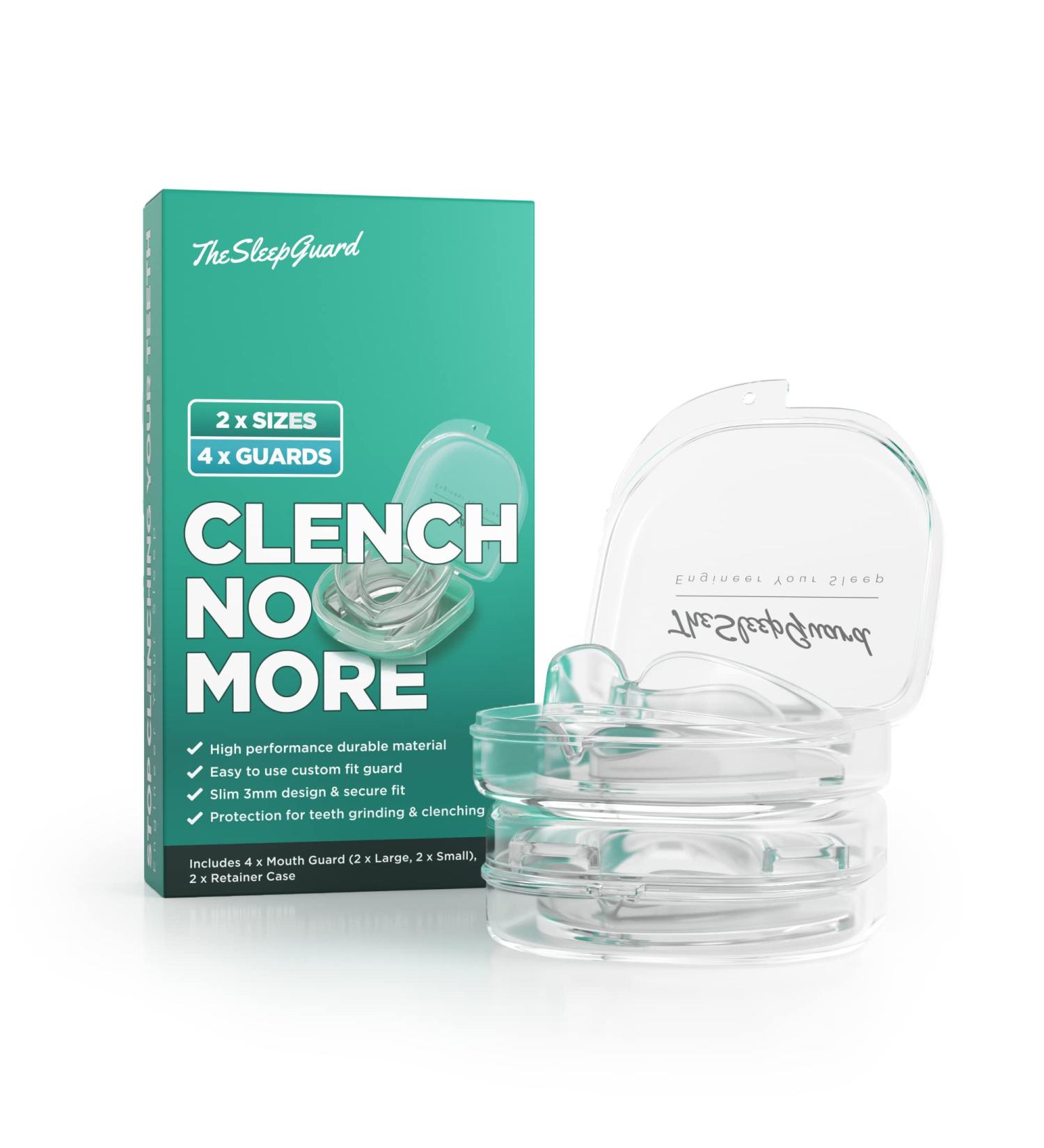 TheSleepGuard Mouth Guard for Teeth Grinding [Pack of 4] | Best Night Guards for Clenching & TMJ Relief - Adults & Kids - Buy Online on GoSupps.com