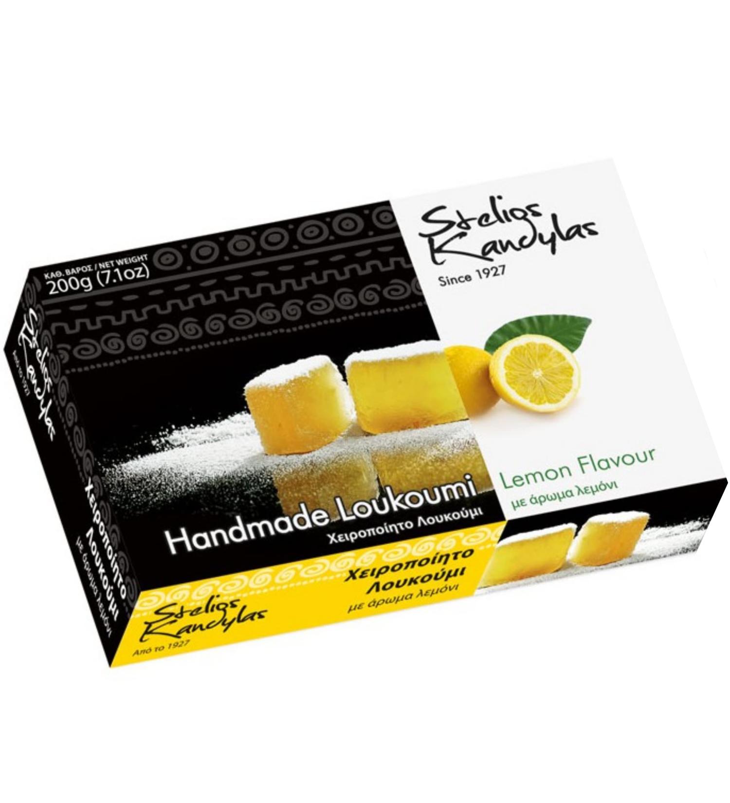 Loukoumi Kandylas Greek Jelly Lemon Flavor 200g - Authentic Greek Delicacy Shop Internationally! - Buy Online on GoSupps.com