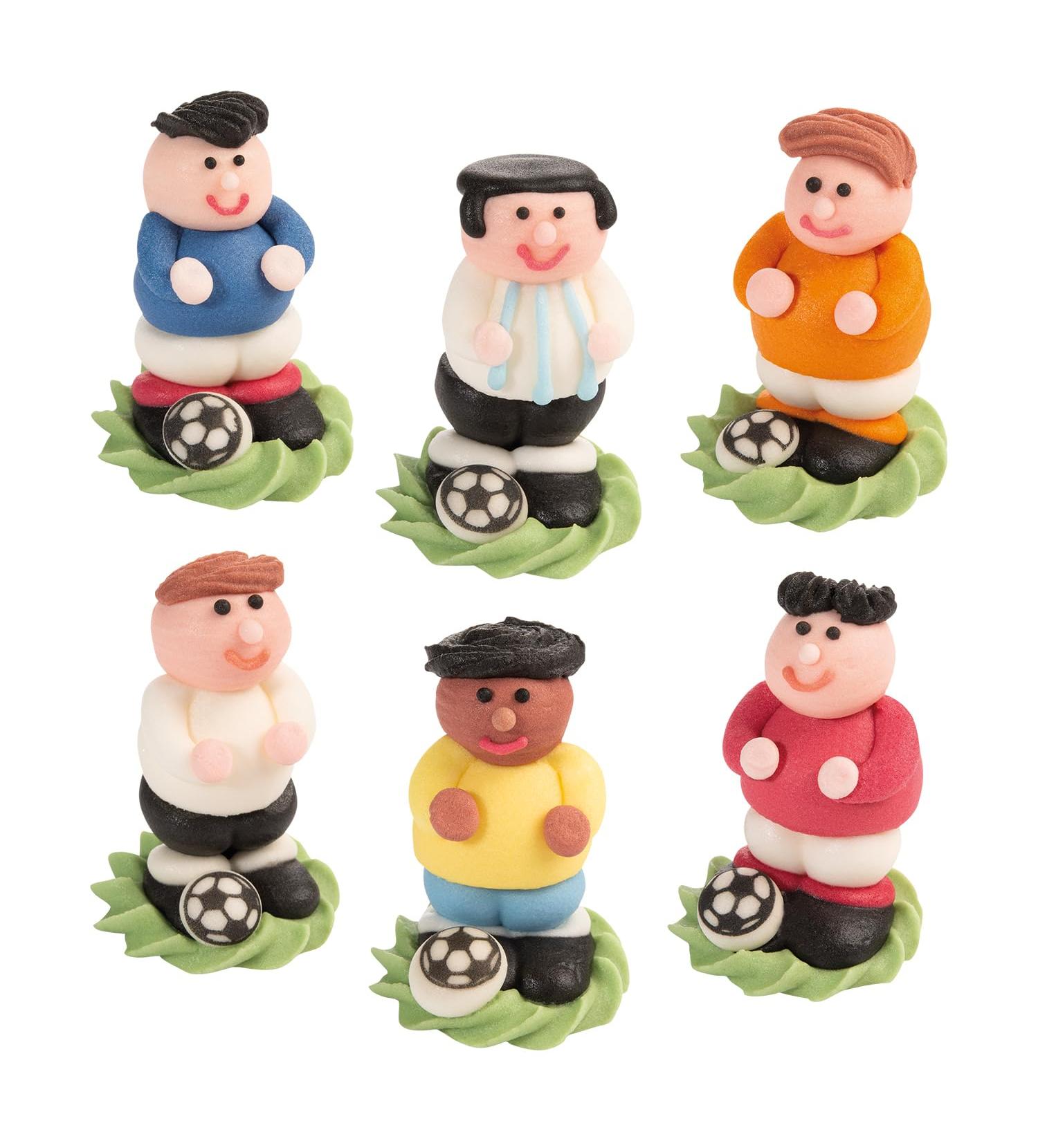 Buy G nthart 24 Sugar Footballers in 3D - Colorful Edible Decorations | 1 Pack (210g) - International Shipping Available - Buy Online on GoSupps.com