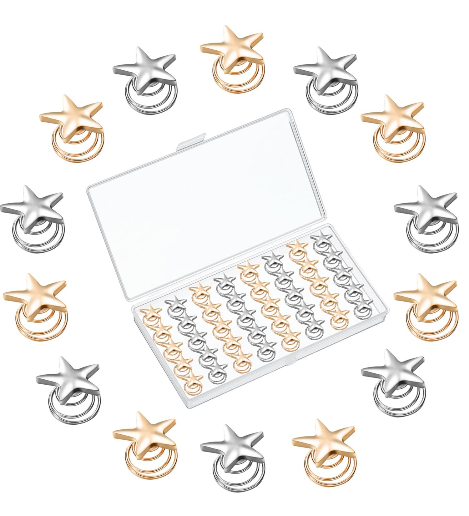 40 Piece Vintage Star Spiral Hair Pins for Bridal and Wedding Hairstyles - Buy Online on GoSupps.com