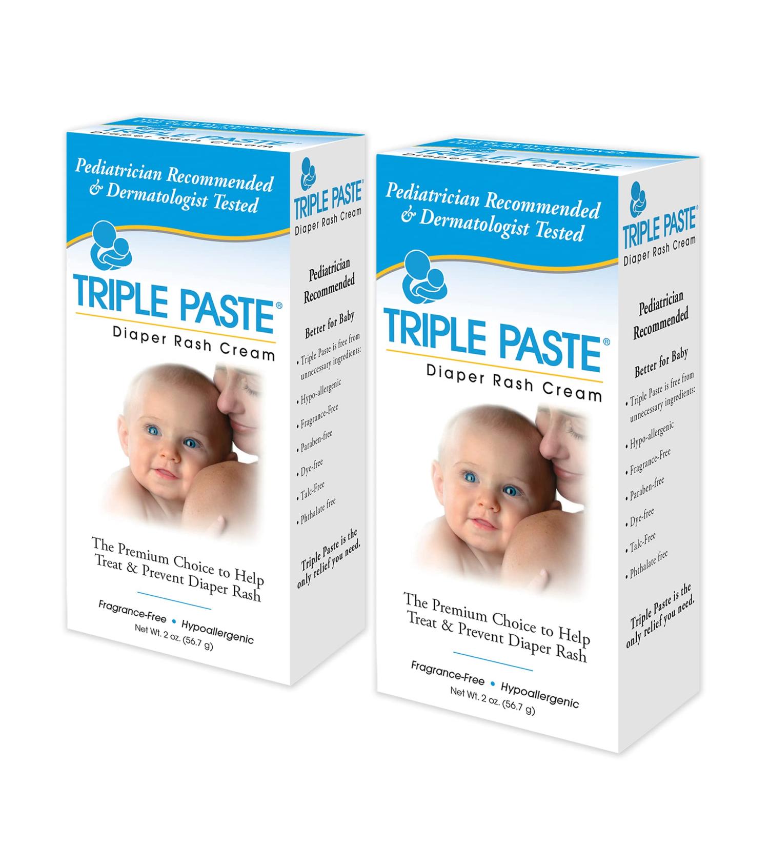 Triple Paste Medicated Ointment for Diaper Rash 2 oz - Pack of 2 - Buy Online on GoSupps.com