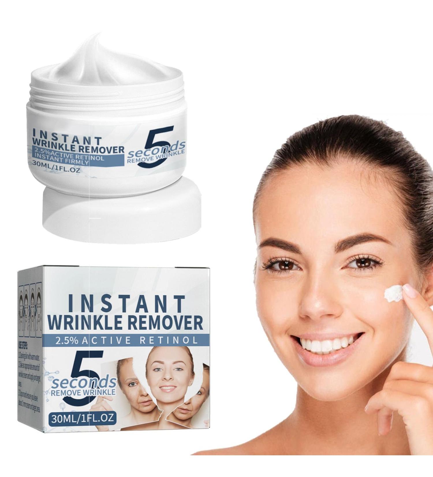 5 Seconds Wrinkle Remover 5 Seconds Retinol Anti-Wrinkle Cream 5 Seconds Anti Wrinkle Face Cream Instant Wrinkle Remover Lifting Moisturizing Facial Cream Tightening Face Cream or Women - Buy Online on GoSupps.com