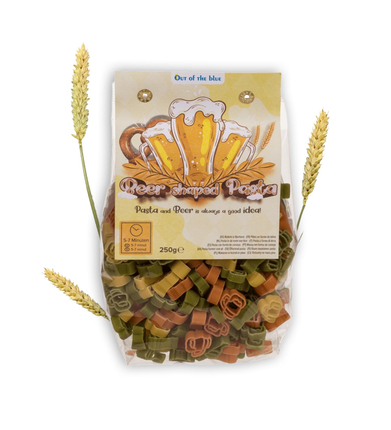  Close Up Beer pasta | with 2 different patterns & in 3 colors | made with durum wheat semolina colored with tomatoes and spinach | vegan | made in Italy | 250 g - Buy Online on GoSupps.com