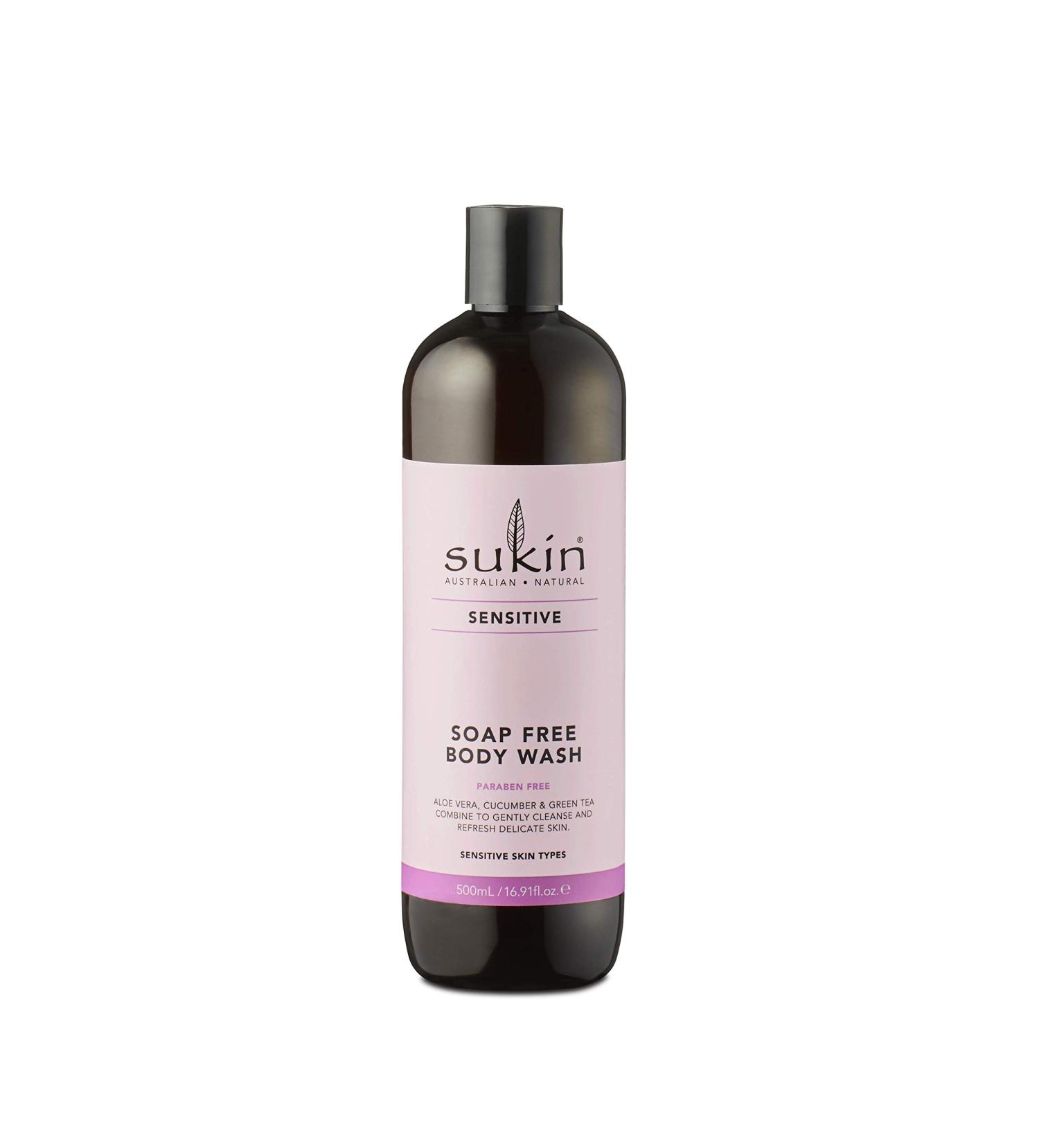 Sukin Soap Free Body Wash for Sensitive Skin - 16.91 fl oz (500 ml) - Gentle & Nourishing Cleanser - Buy Online on GoSupps.com
