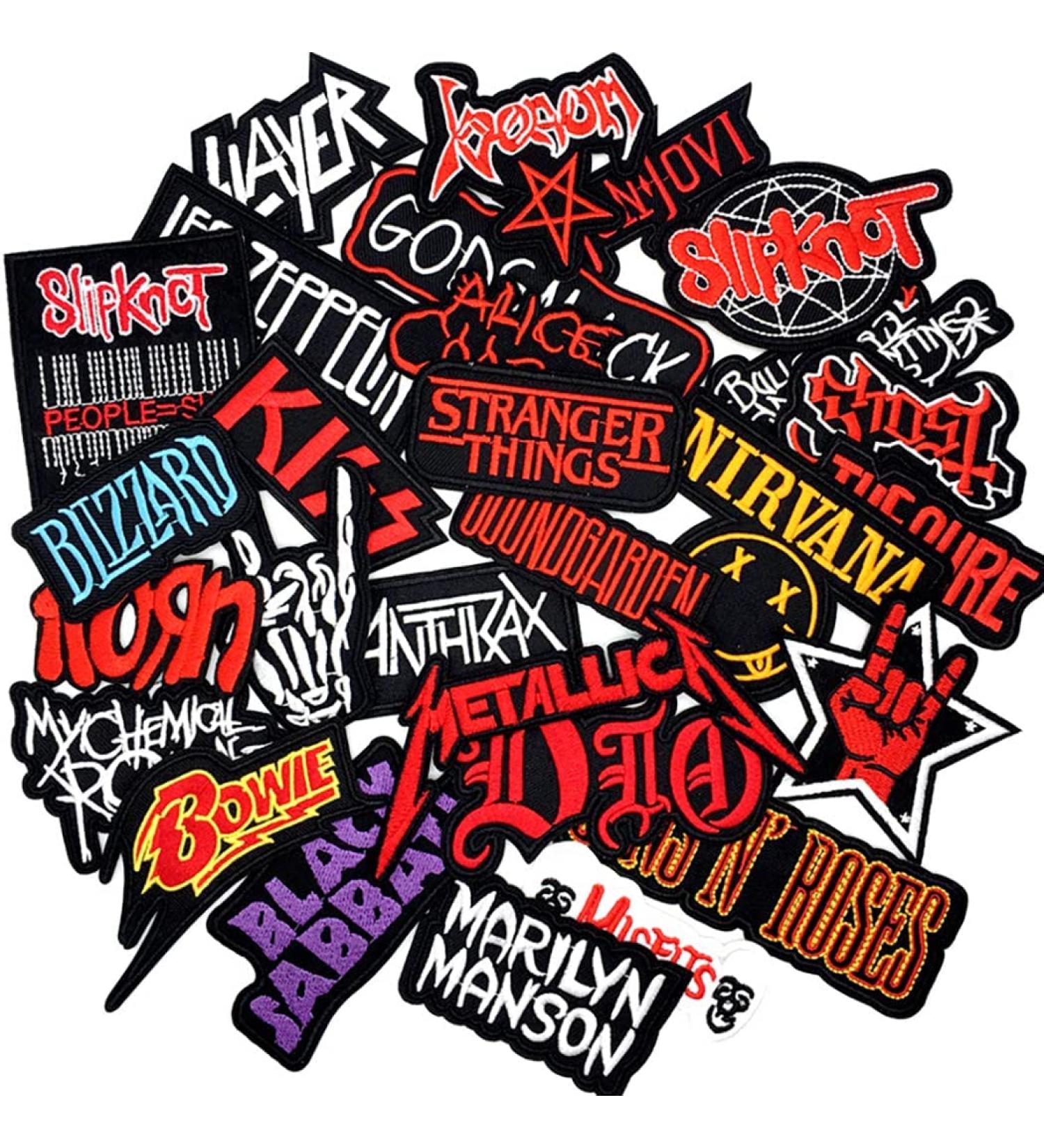 32 Sets Skull Rock Band Patches for Backpacks & Clothing - Horror & Punk DIY Applique Adventure Stickers - Momoso_Store - Buy Online on GoSupps.com