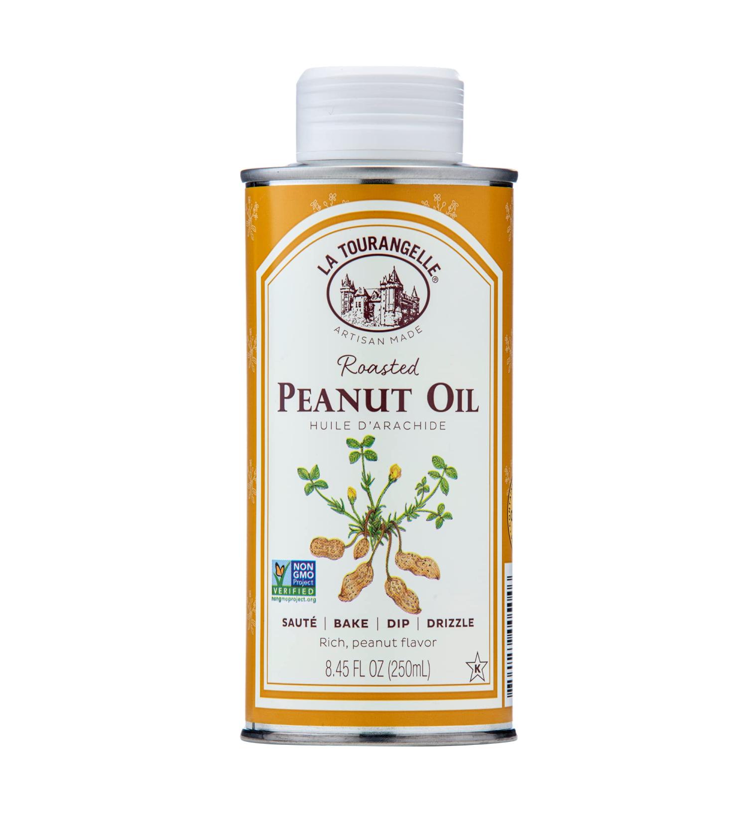 La Tourangelle  Roasted Peanut Oil  Perfect for Deep Frying  High Heat Cooking  Adding to Noodles  Stir-Fries  Vinaigrettes  and Marinades  8.45 fl oz Roasted Peanut Oil 8.45 Fl Oz (Pack of 1) - Buy Online on GoSupps.com