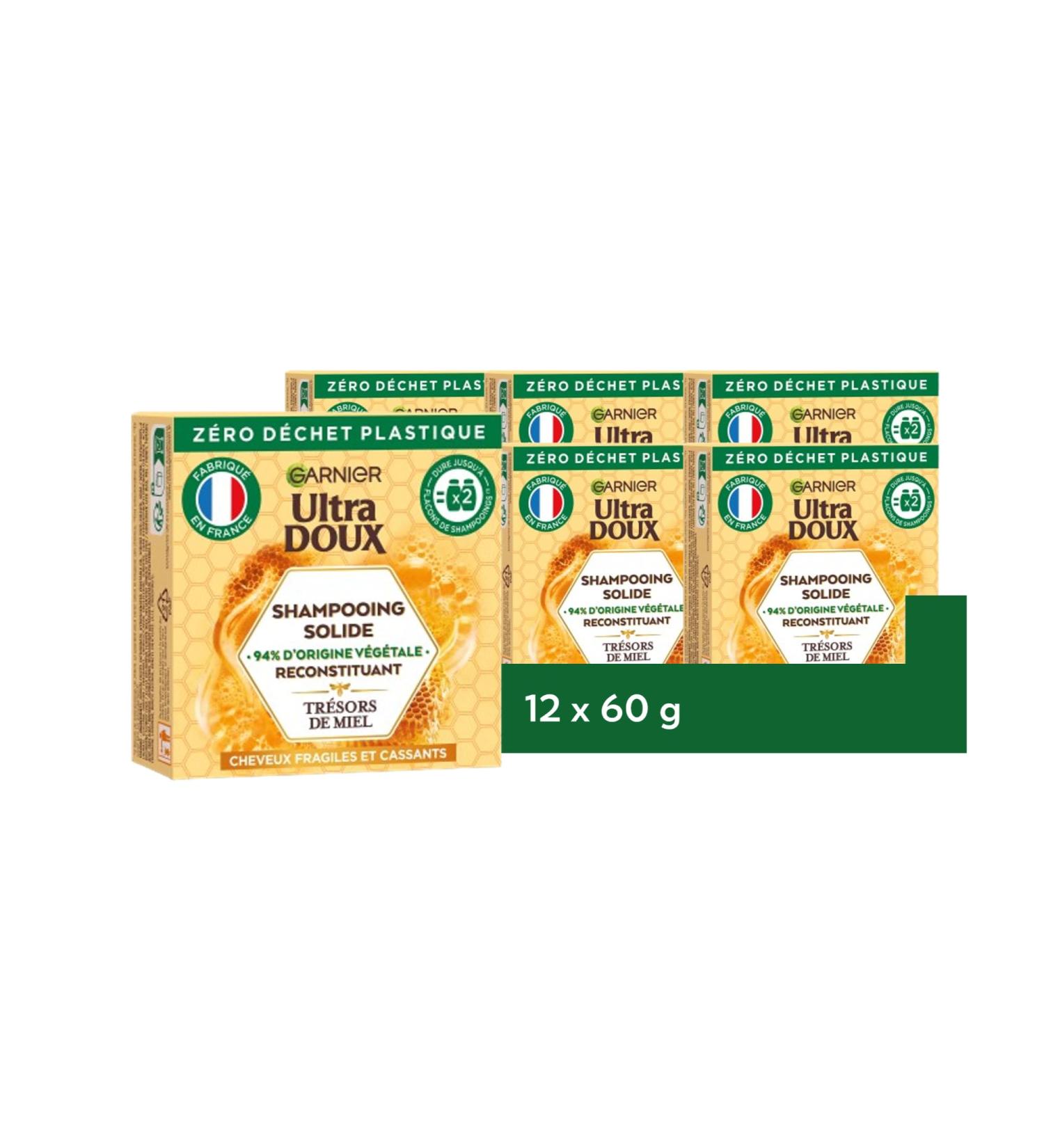 LOT OF 12 Garnier Ultra Doux Protective solid shampoo honey 60g - Buy Online on GoSupps.com