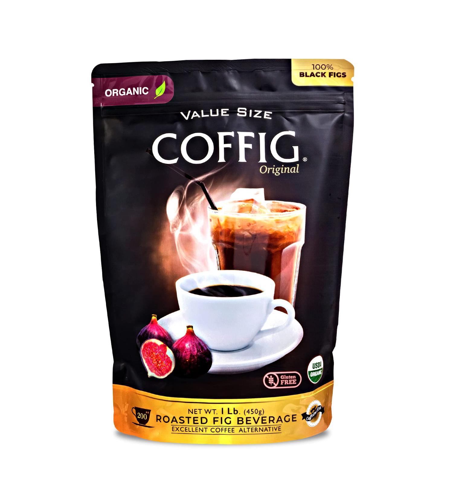 Coffig Original Organic Roasted Fig Beverage 1lb - Caffeine-Free Keto Energy Drink - Buy Online on GoSupps.com