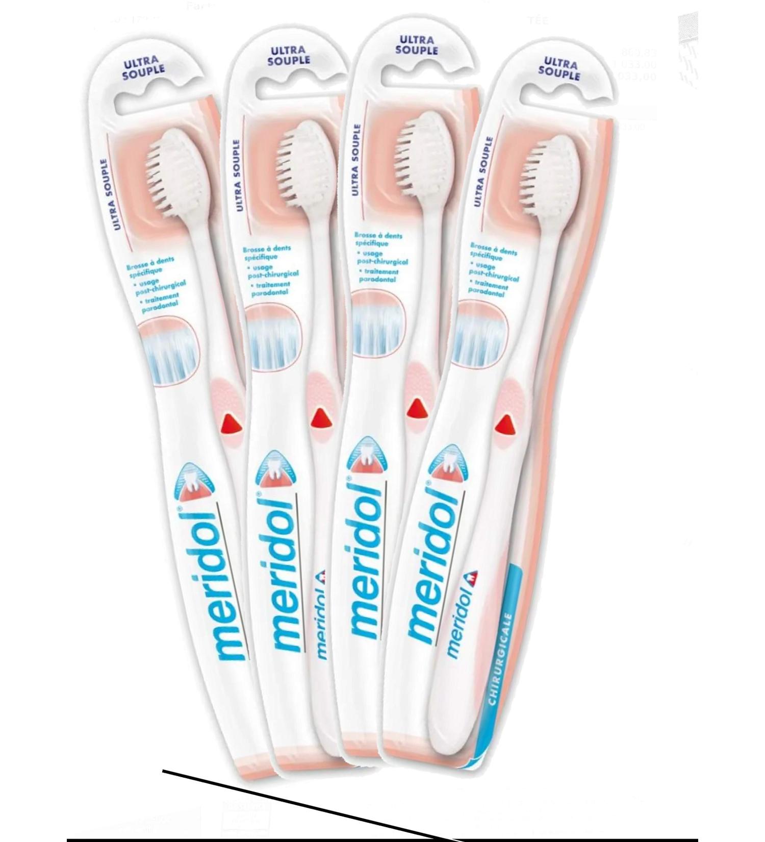 M ridol Ultra Soft Surgical Toothbrush Set of 4