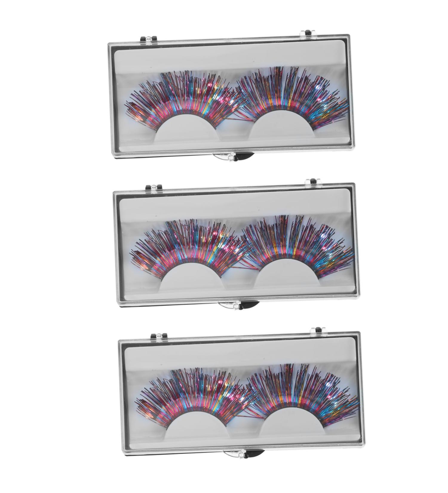 FRCOLOR Natural Layered Eyelashes 3 Pairs false lashes Fake Eyelashes Halloween Performance Eyelashes Halloween Makeup Eyelashes Halloween Eyelashes Curly False Eyelashes - Buy Online on GoSupps.com