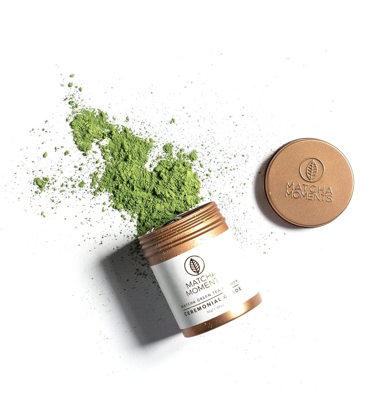 Th Matcha Japonais | C r monie Th Vert en Poudre au Japon | Renforce le Syst me Immunitaire | Matcha Green Tea from Japan | Id al Boire pour Cuisiner et dans le Lait | Matcha Moments (30 GR) 30 g (Lot de 1) - Buy Online on GoSupps.com