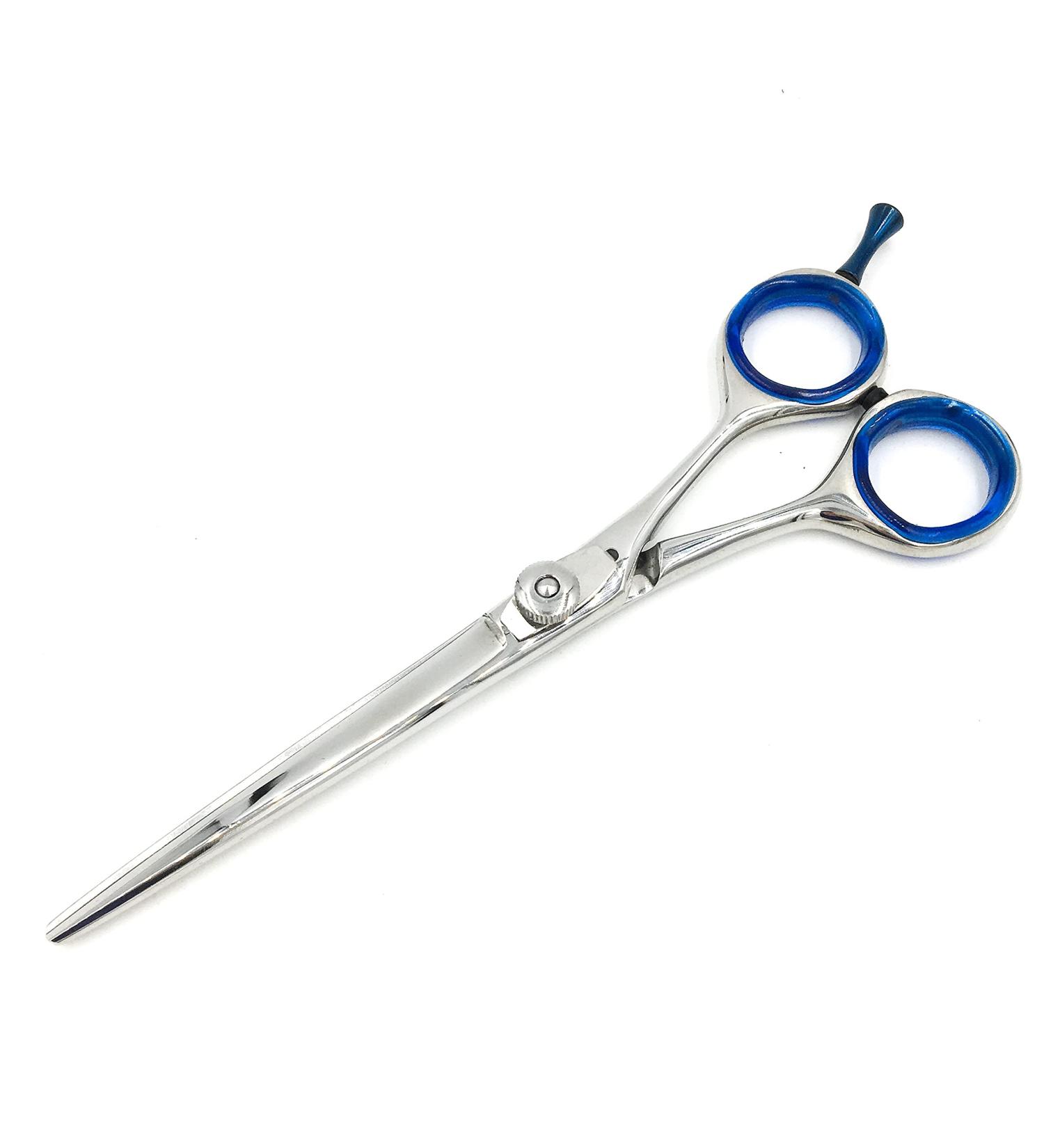 Deluxe 6 inch Professional Barber Scissors for Hair Cutting and Beard & Mustache Trimming - Includes Tension Adjuster & Carrying Case - Buy Online on GoSupps.com