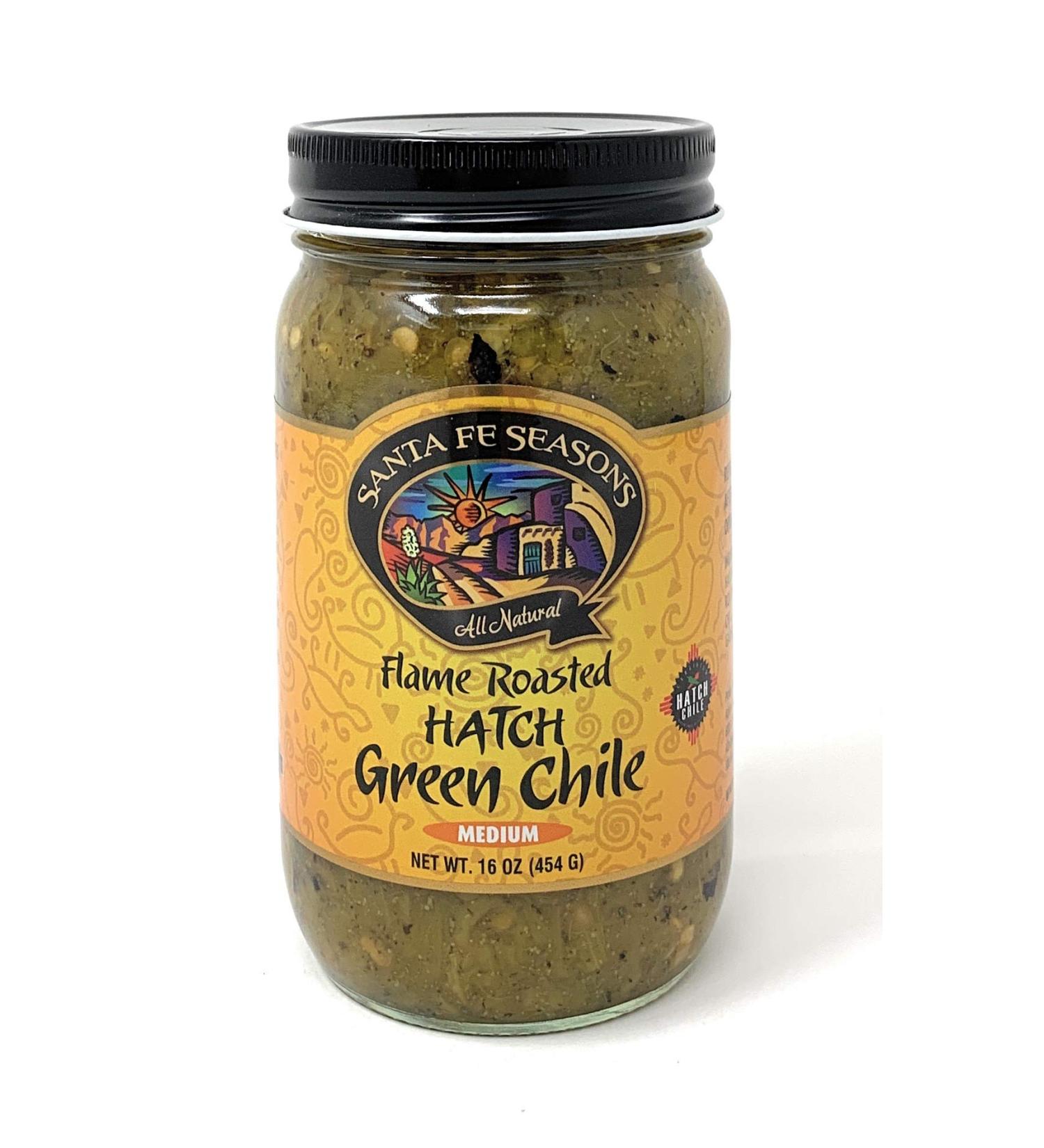 Santa Fe Seasons Flame Roasted Hatch Green Chile Medium - 16 oz - Buy Online on GoSupps.com