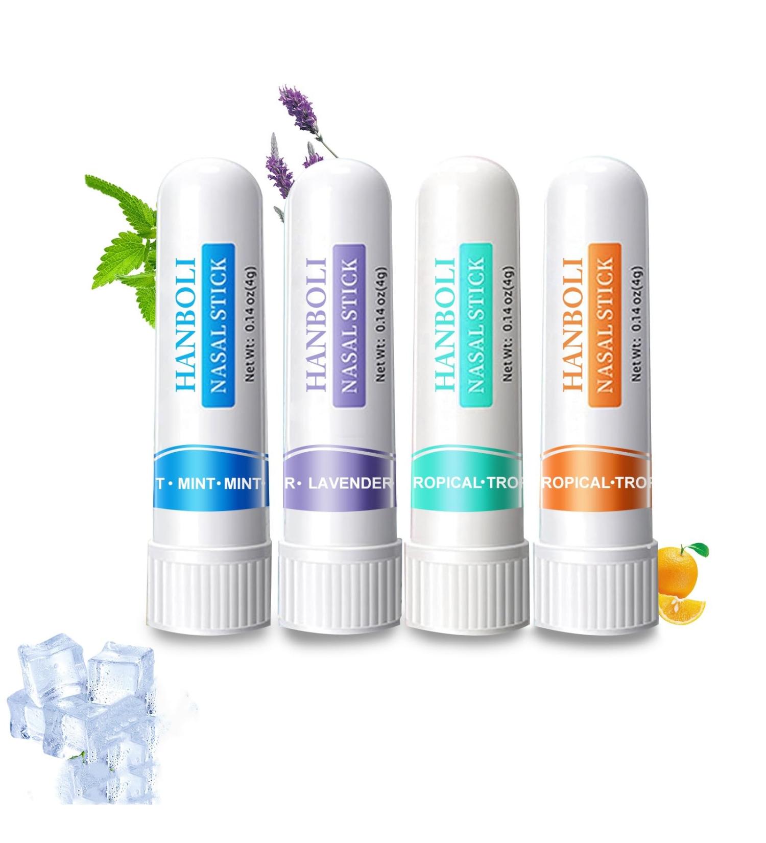 Nasal Stick(4 Pack) Portable Nasal Sticks for Daily Refreshing Pure and Natural Nasal Sticks Boost Energy Set Nose Inhaler Stick Better Breathing White 1 pack - Buy Online on GoSupps.com