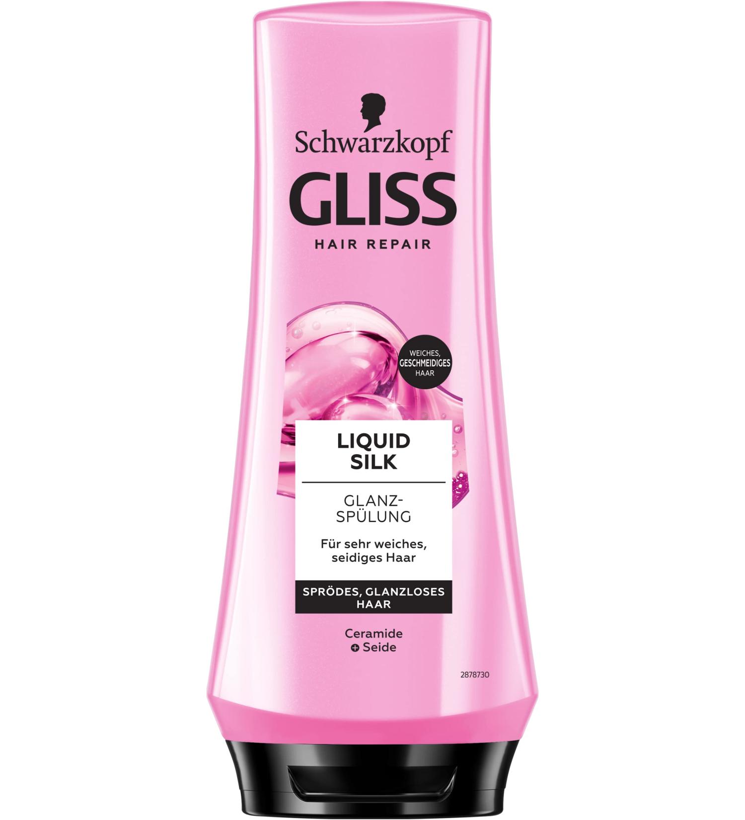 Gliss Flushing Liquid Silk 200ml - Nourishing Rinse for Shiny Supple Hair | Repair Brittle Hair - Buy Online on GoSupps.com
