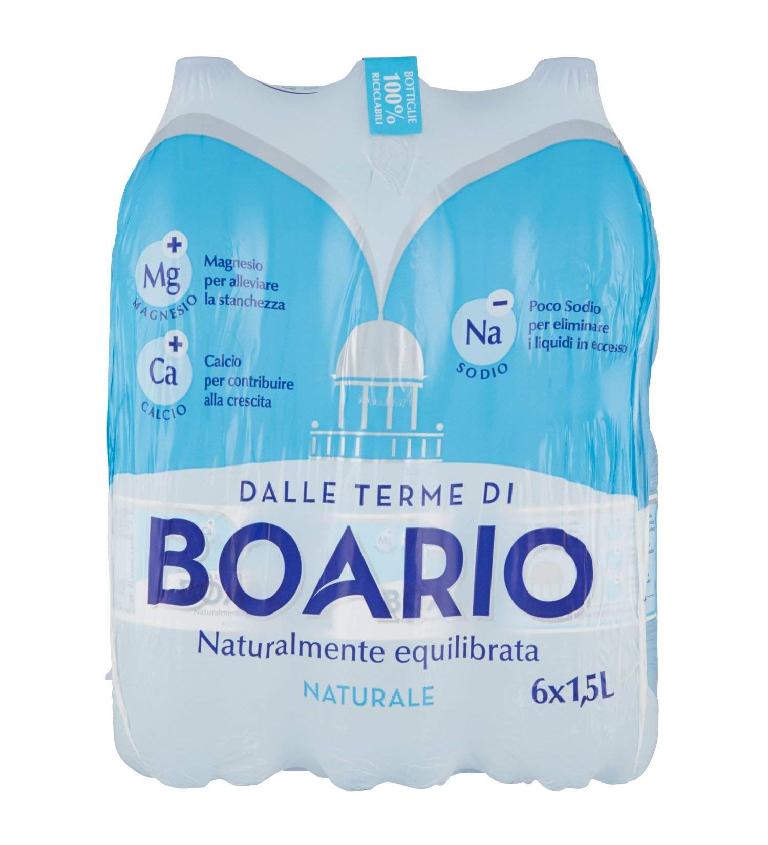 ACQUA BOARIO NATURALE 150 cl. PET - Pacchi da 6 bottiglie - Buy Online on GoSupps.com