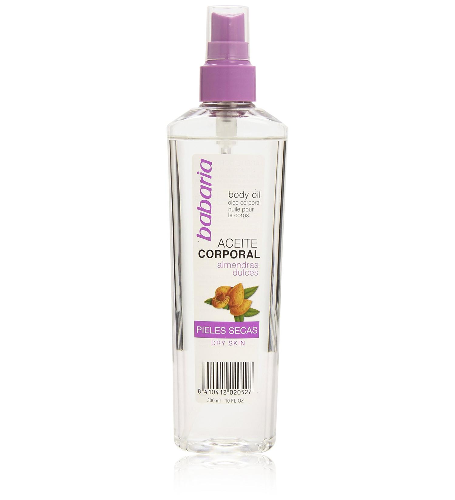 Babaria Sweet Almond Oil Dry Skin Body Oil Vaporizer Body Oil Transparent Aromatic 300 milliliters