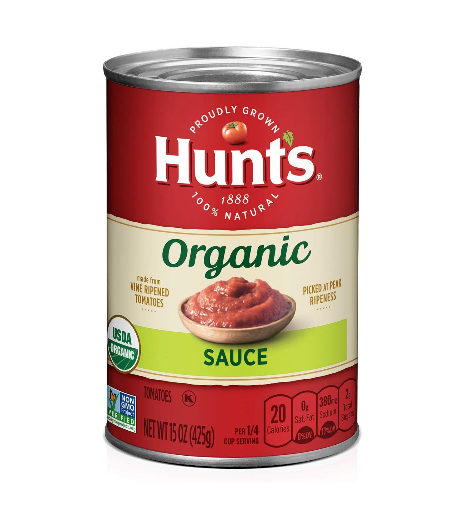 Hunt's Organic Tomato Sauce 15 oz 12 Pack - Keto Friendly | Buy Online - Buy Online on GoSupps.com