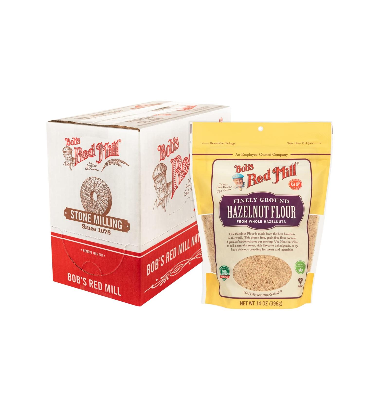Bob's Red Mill Hazelnut Flour - 14 oz Pack of 4 | Resealable & Fresh - Buy Online on GoSupps.com