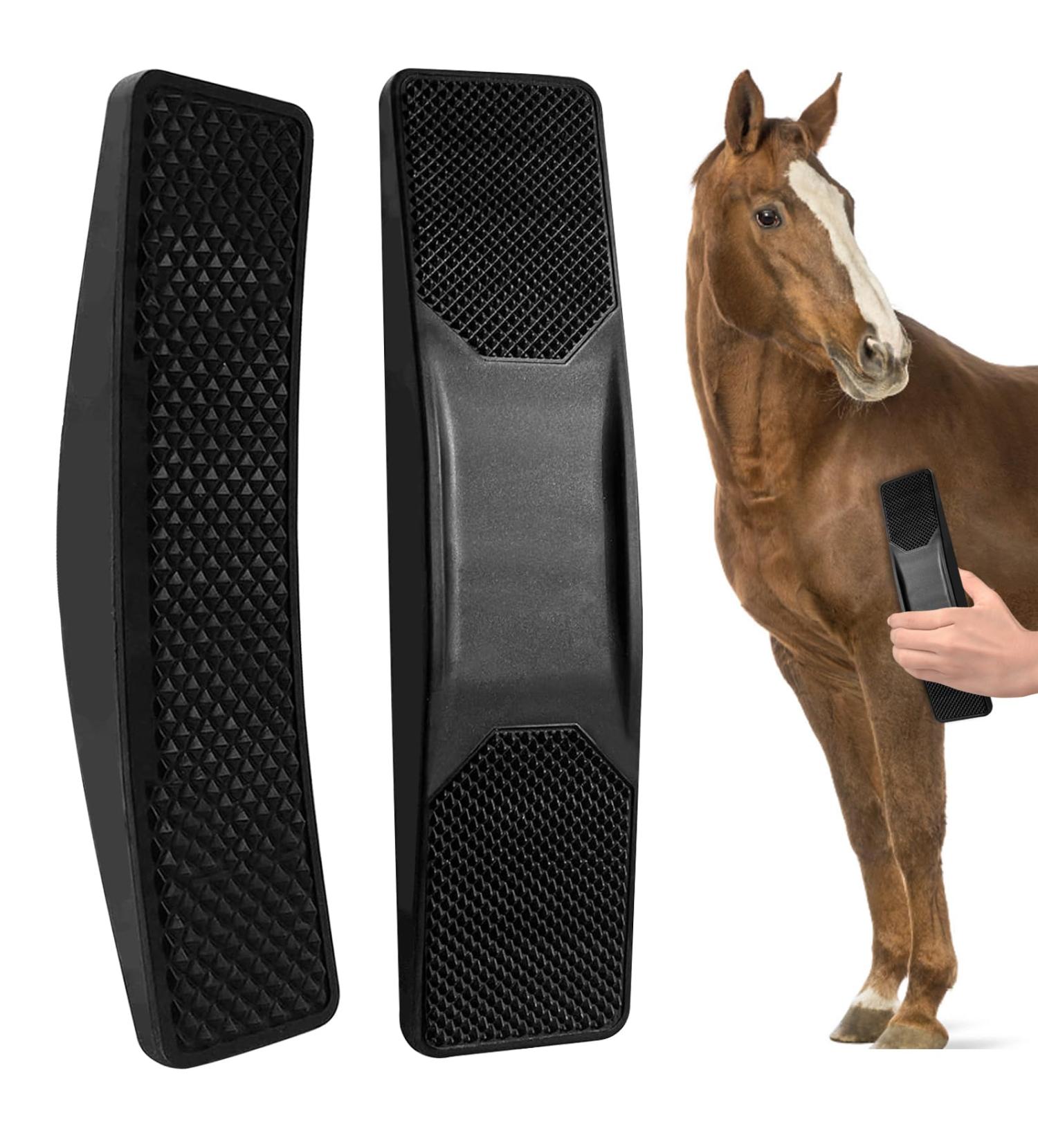 Tuofang 6-in-1 Multifunctional Horse Brush & Massage Comb for Effective Grooming - Black - Buy Online on GoSupps.com