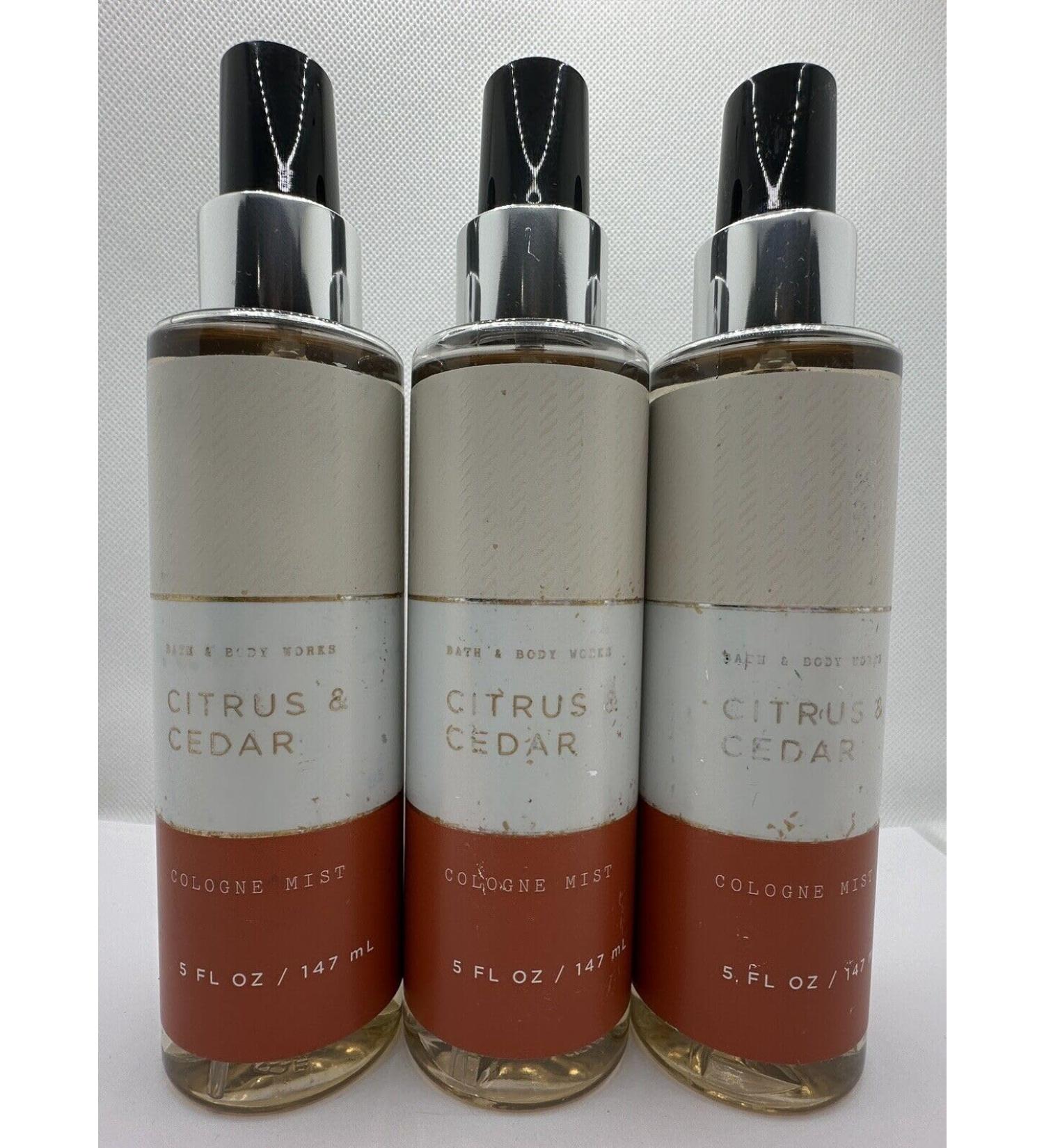 3 Cologne Spray Fragrance Mist Citrus & Cedar Cologne Mist 5 Oz