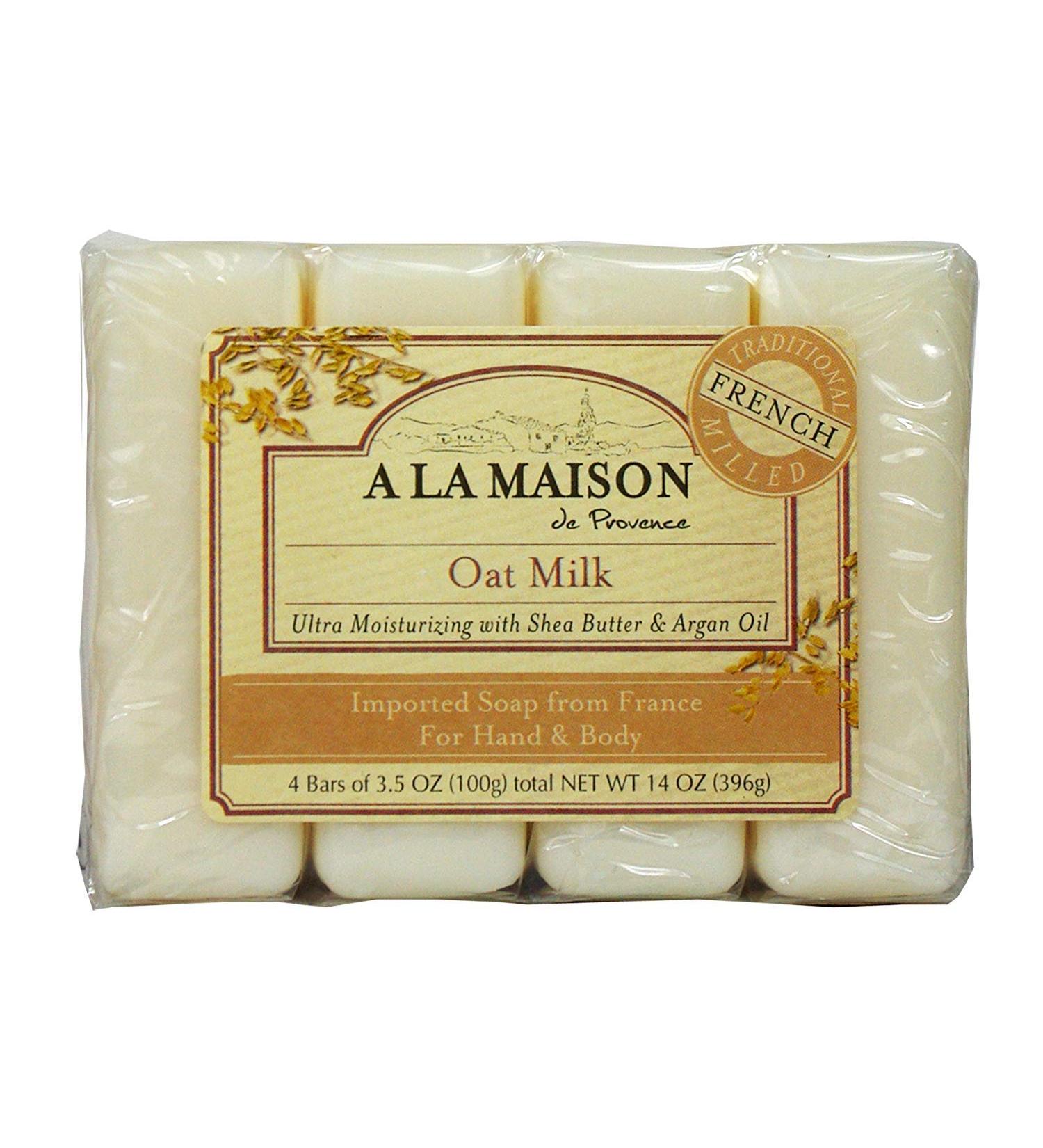 A La Maison Bar Soap Oat Milk Value 4 Ct