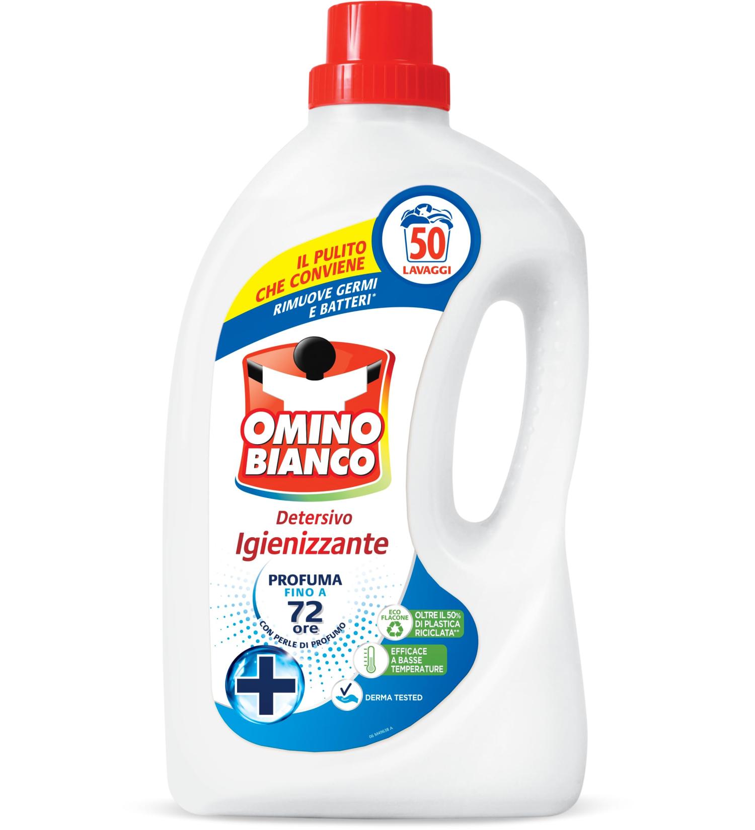 Omino Bianco - Lessive Laveuse D sinfectant Liquide 50 Lavages Hygi nise les V tements et Supprime les Germes et les Bact ries 2000 ml - Buy Online on GoSupps.com