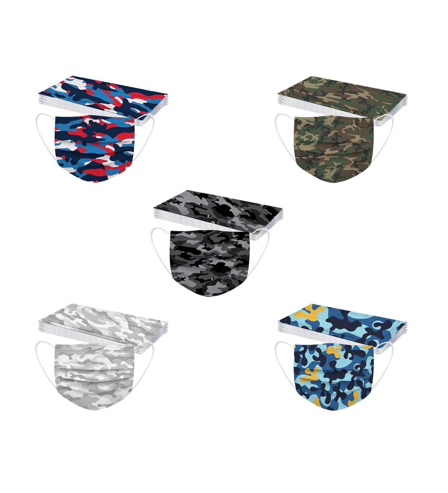 NcQifei 50 Pcs Children Disposable 3-Layer Mouth Protection - Cute Cartoon Bandana Face Scarves for Boys & Girls | Breathable Mouth-Cloth with Motif Printing - Buy Online on GoSupps.com