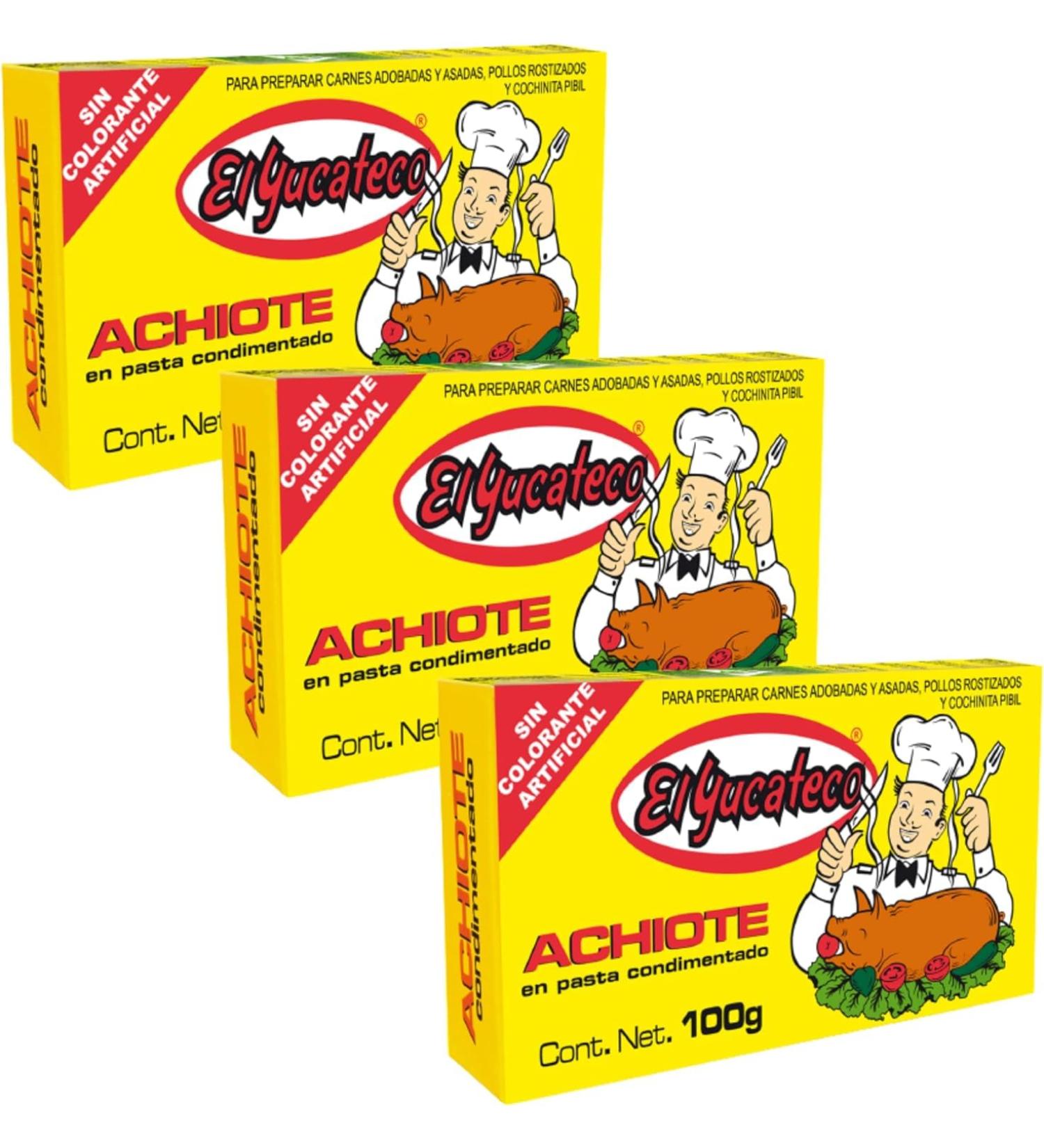  MexGrocer MexGrocer El Yucateco Achiote P te 100 g Lot de 3 - Buy Online on GoSupps.com