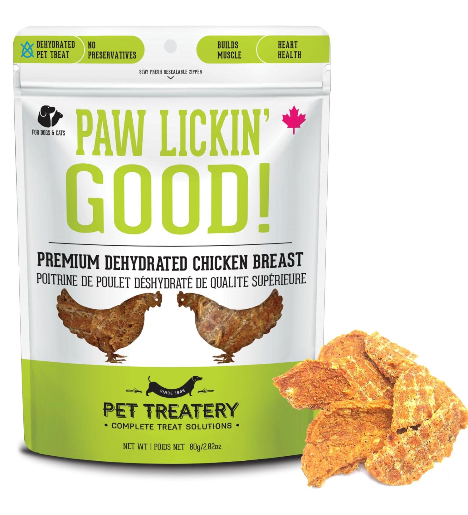The Granville Island Pet Treatery|Dehydrated Protein Chicken Breast Treat for Dogs & Cats Slowly Dehydrated Raw Single Ingredient Maintain Nurtients Vitamins and Healthy Oils Made in Canada 80g Chicken 80 g (Pack of 1) - Buy Online on GoSupps.com