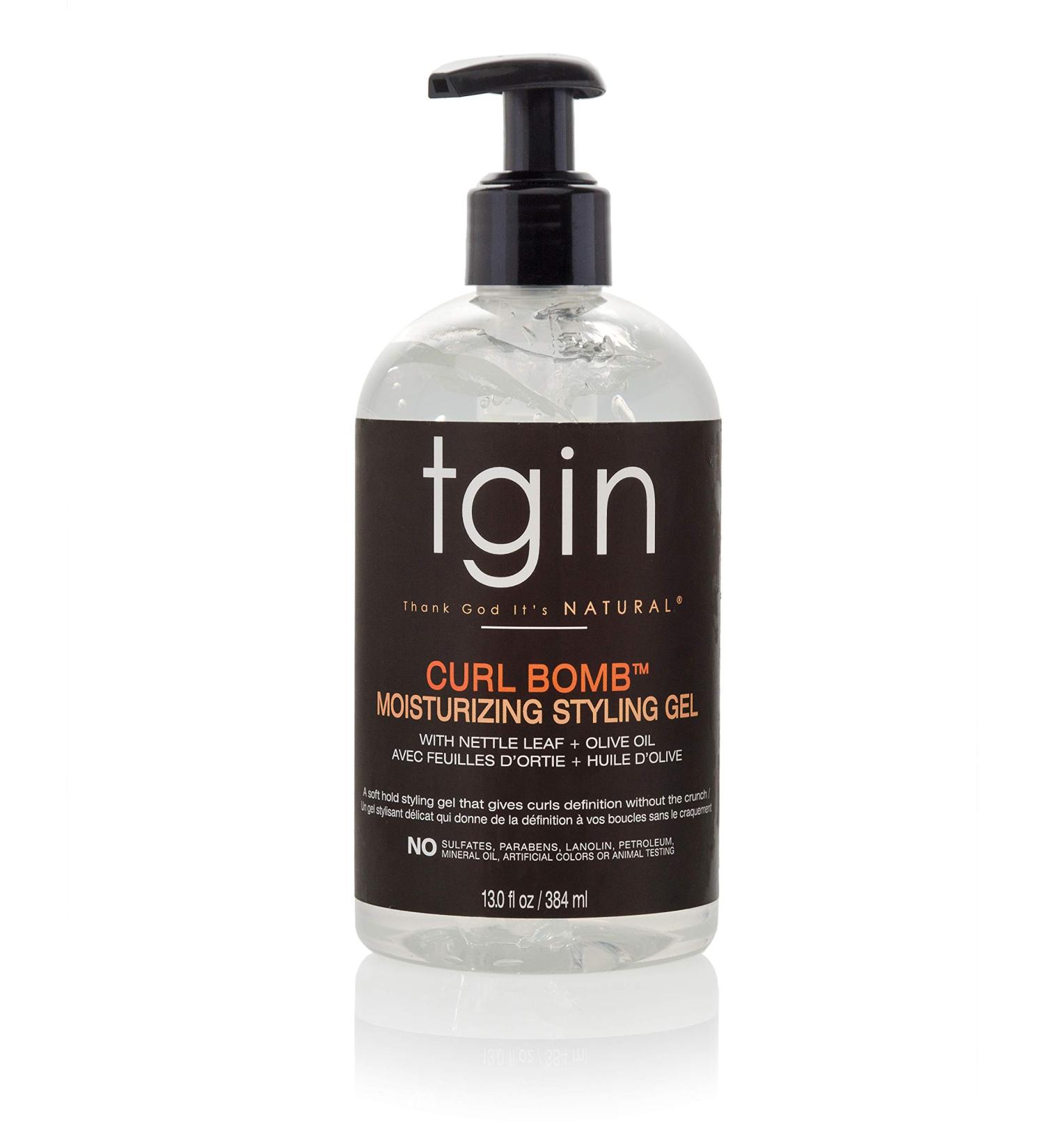 tgin Curl Bomb Moisturizing Styling Gel - 13 oz | For Natural, Dry, and Curly Hair - Buy Online on GoSupps.com