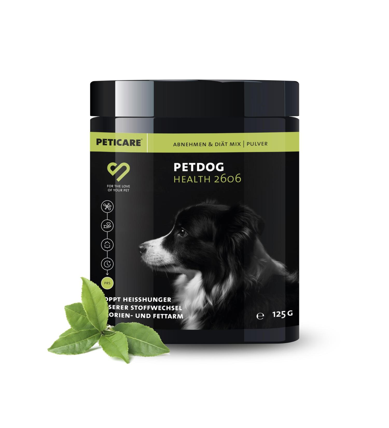 Peticare PetDog Health 2606 Vitality Powder for Dogs Supports Weight Loss and Weight Control Reduces Excess Weight and Boosts Satiety Dietary Supplement - Buy Online on GoSupps.com