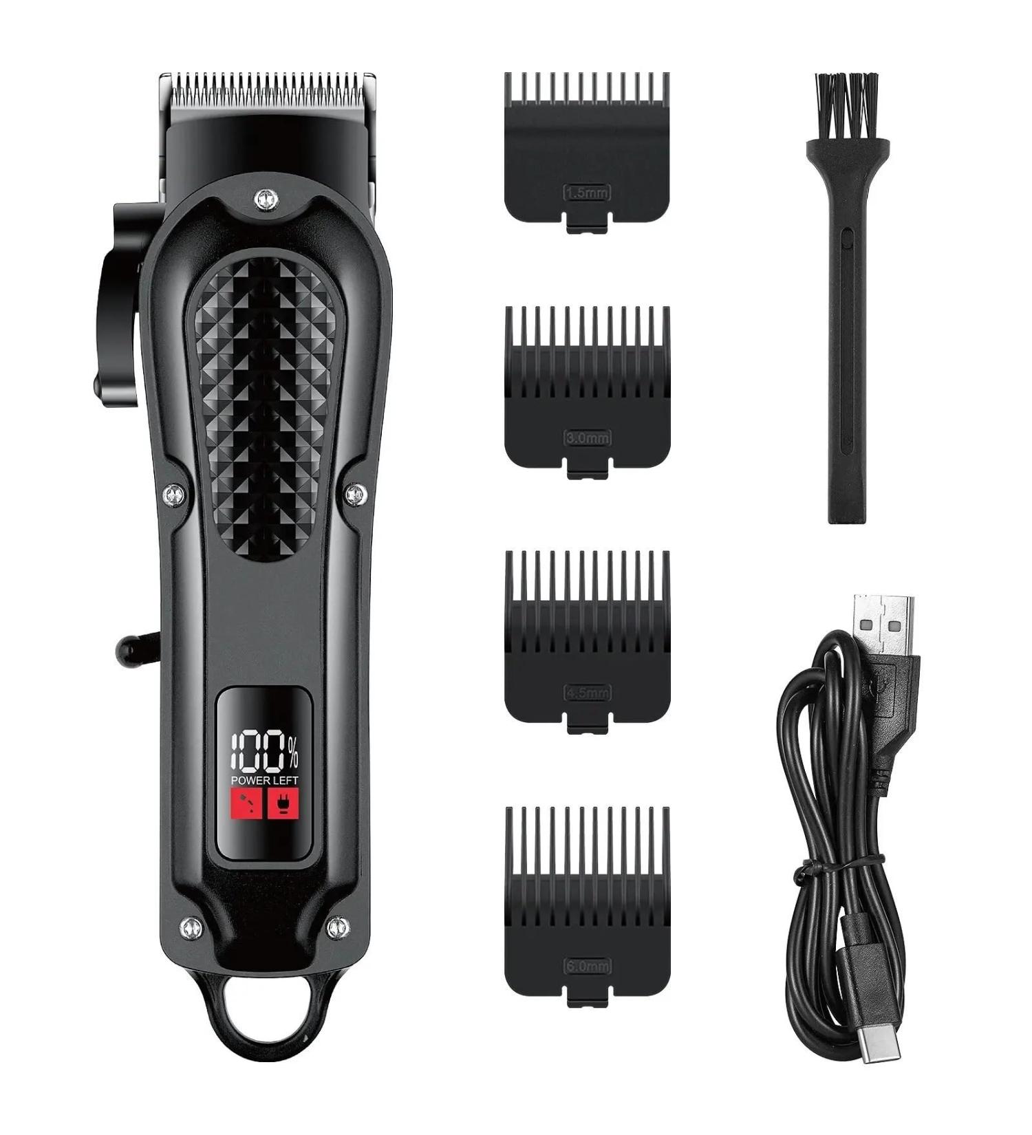 Rechargeable Hair Clippers for Men - Powerful Cordless Electric Trimmer & Beard Grooming Tool - Buy Online on GoSupps.com