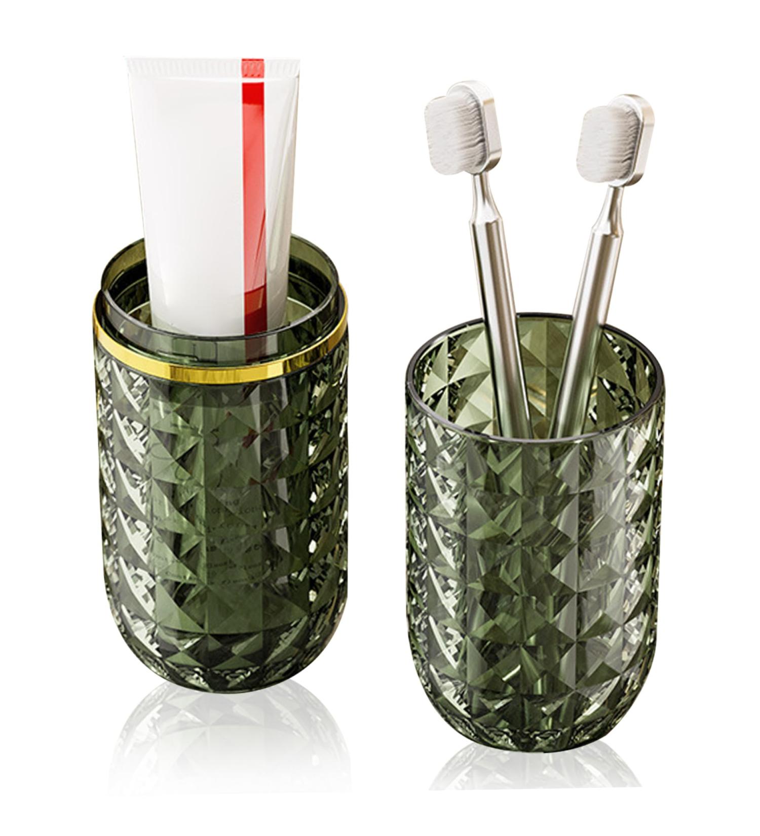 Buy Portable Toothbrush Travel Case - Double-Cup Holder Non-Slip Design for Trips Camping & School - Ideal Travel Accessory - Buy Online on GoSupps.com