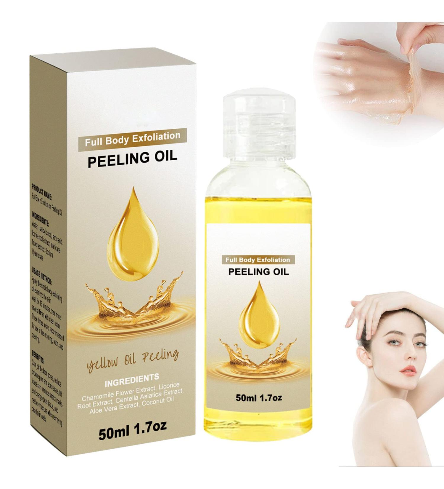  behound FullBody Exfoliation PeelingOil Body Exfoliate Peeling Oil Old Yellow Peeling Oil 2023 New Old Natural Spot Yellow Peeling Oil (1 Pcs) - Buy Online on GoSupps.com
