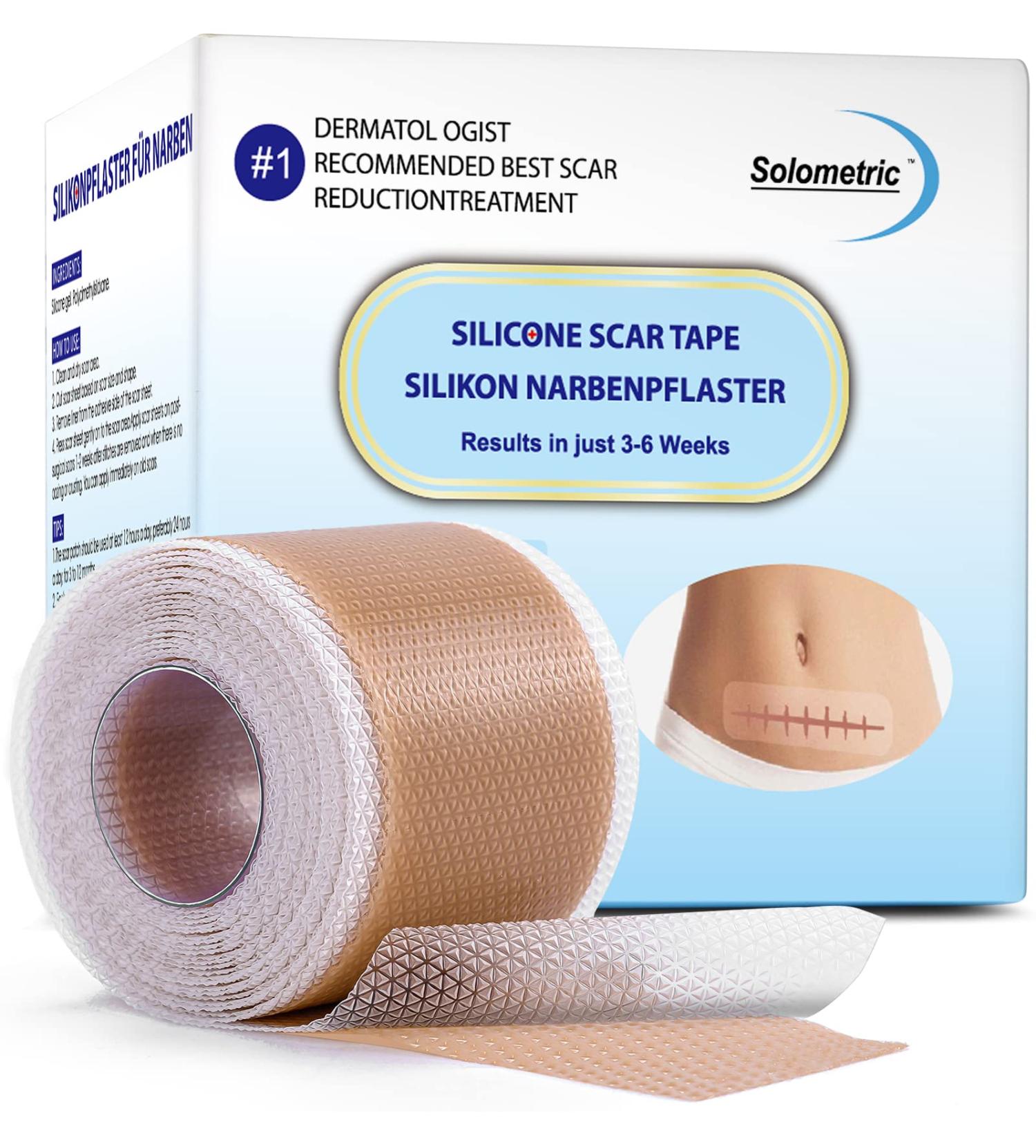 Reusable Medical Grade Silicone Scar Tape - 4cm x 3m Roll for Acne, C-Section, Keloid & Surgery Scars - Buy Online on GoSupps.com